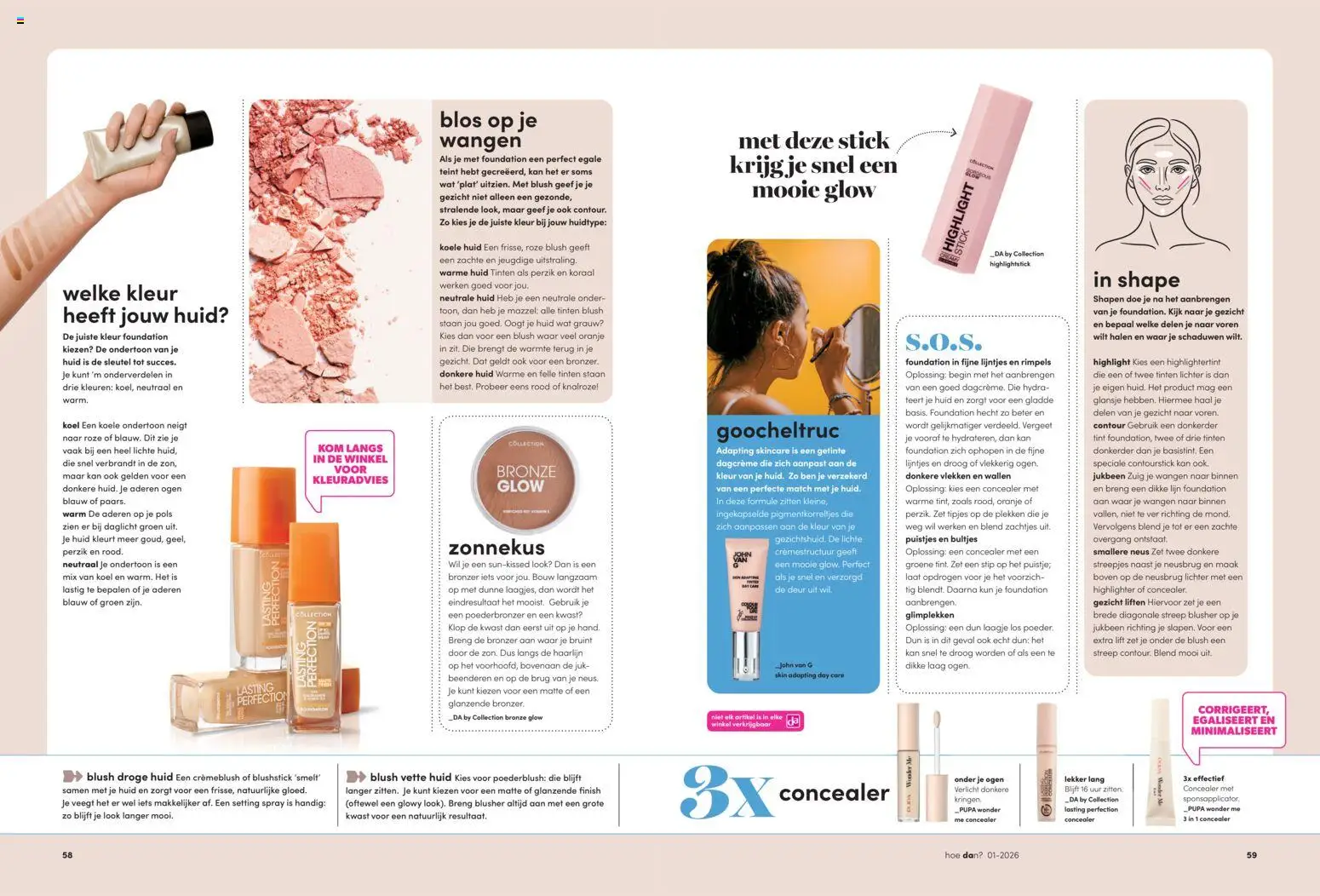 {H1} | Pagina: 30 | Producten: Foundation, Koraal, Blush, Jukbeen