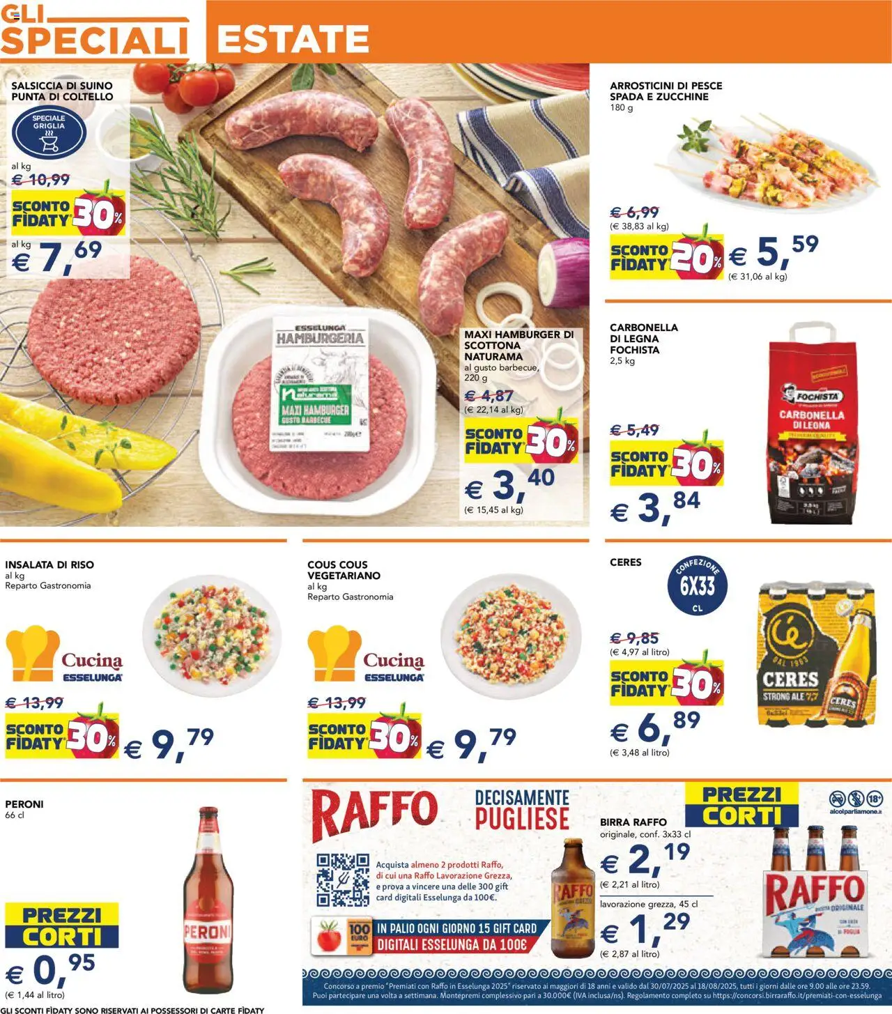 Volantino Esselunga S del 31.07.2025 | Pagina: 2 | Prodotti: Riso, Ceres, Zucchine, Insalata di riso