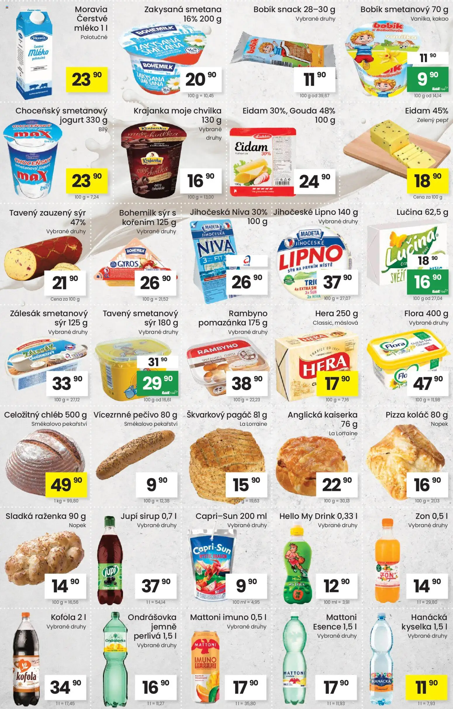 Kubík leták od 18.11.2025 | Strana: 2 | Produkty: Lučina, Smetana, Kofola, Zakysaná smetana