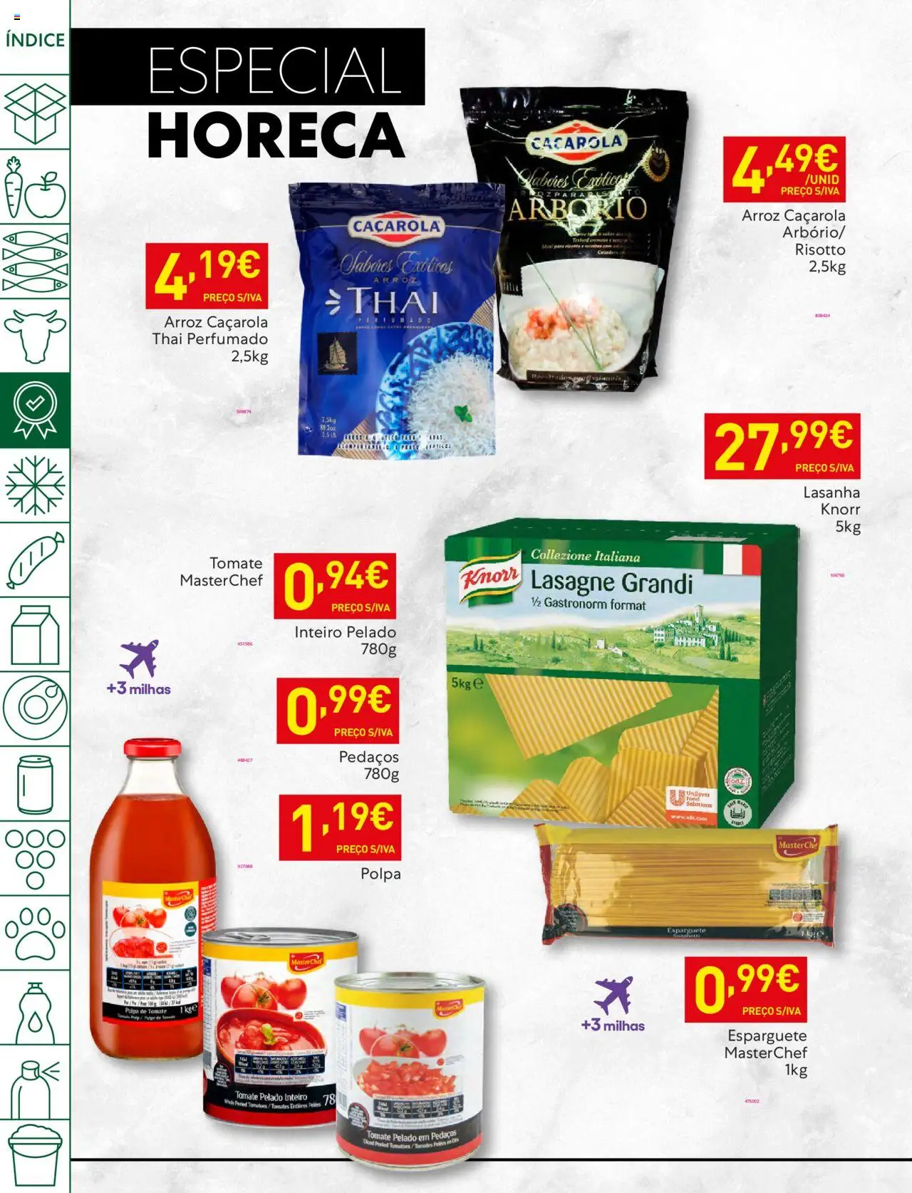 Recheio folheto │ válido de 09.09.2025 | Página: 16 | Produtos: Lasanha, Tomates, Arroz, Tomate