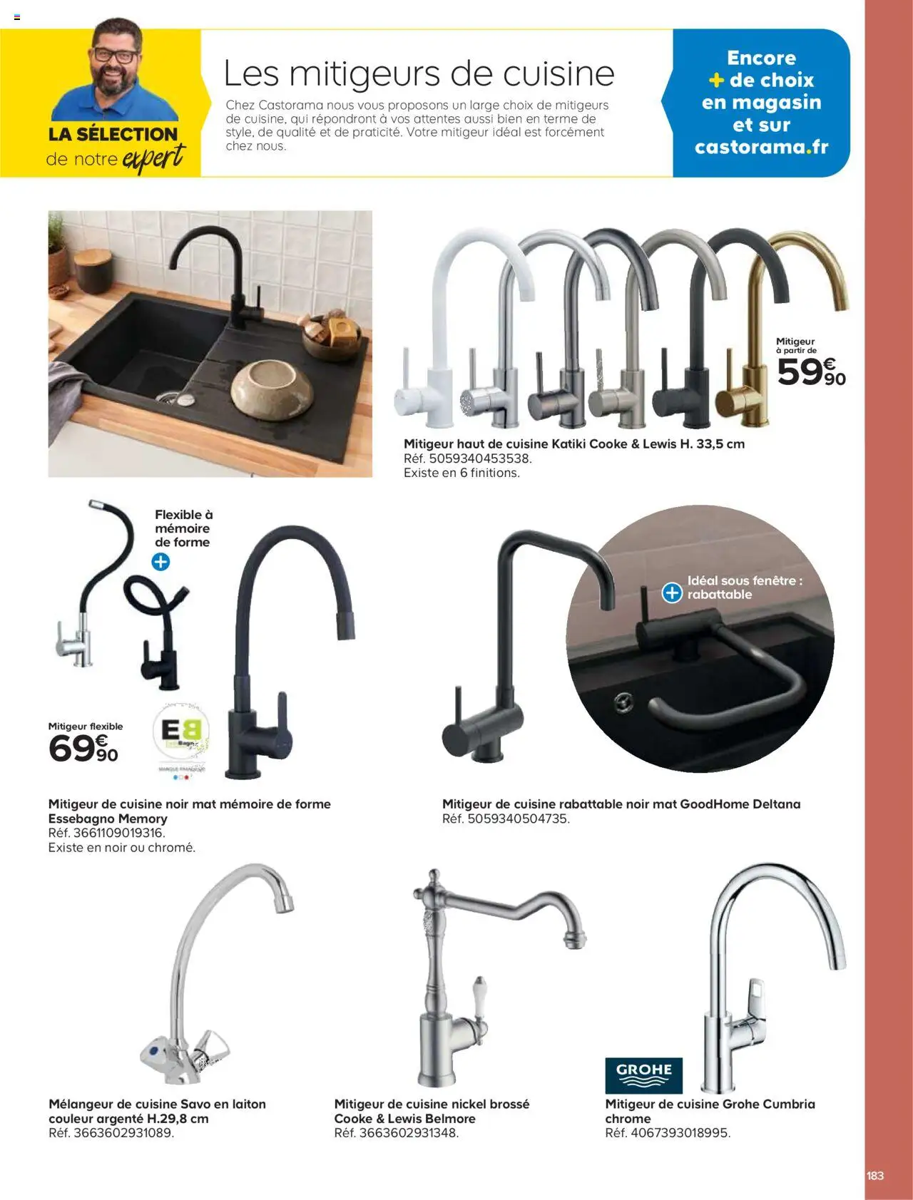 {H1} | Page: 183 | Produits: Brosse, Mitigeur de cuisine