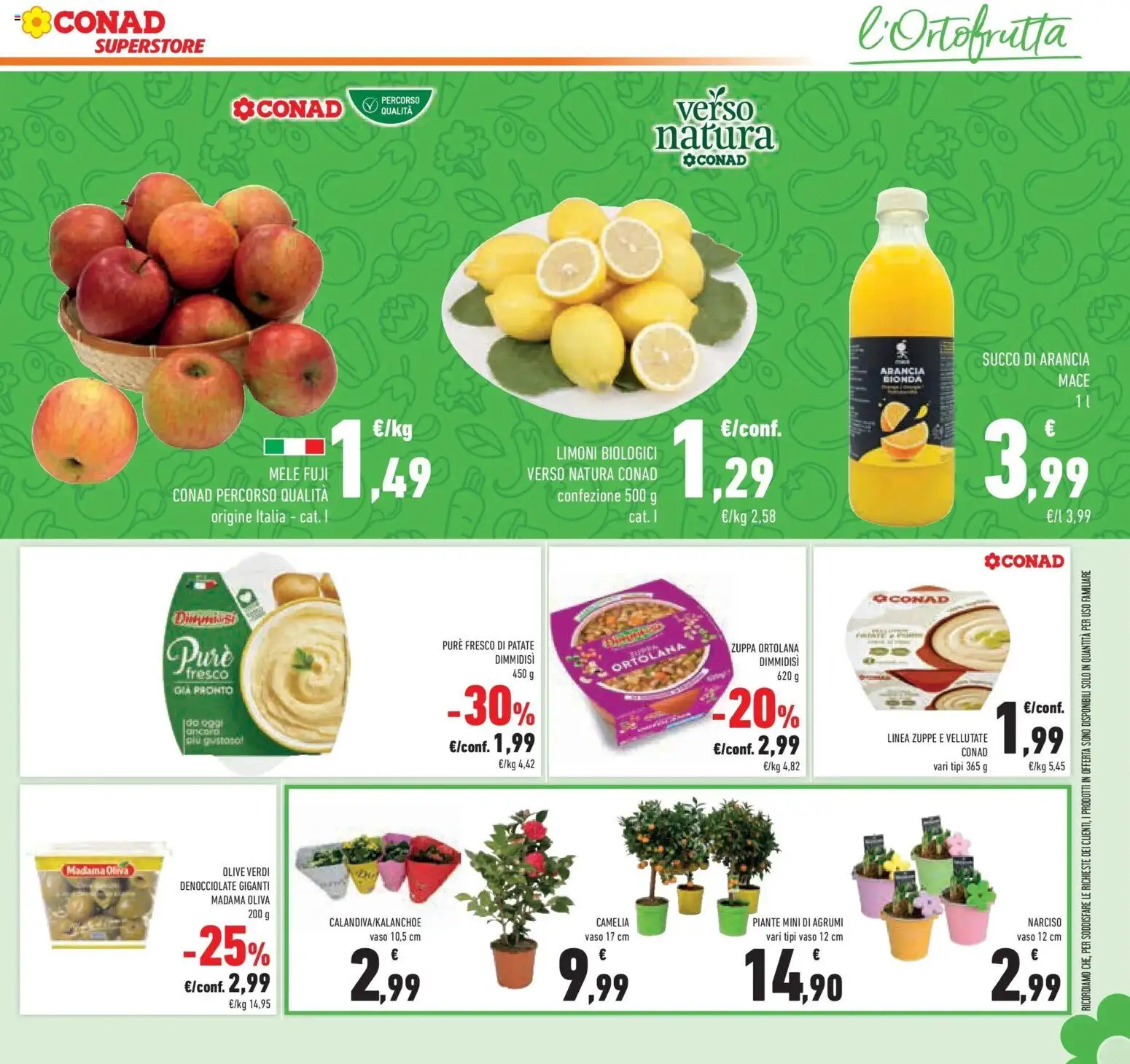 Volantino Conad del 14.01.2026 | Pagina: 13 | Prodotti: Succo, Patate, Agrumi, Arancia