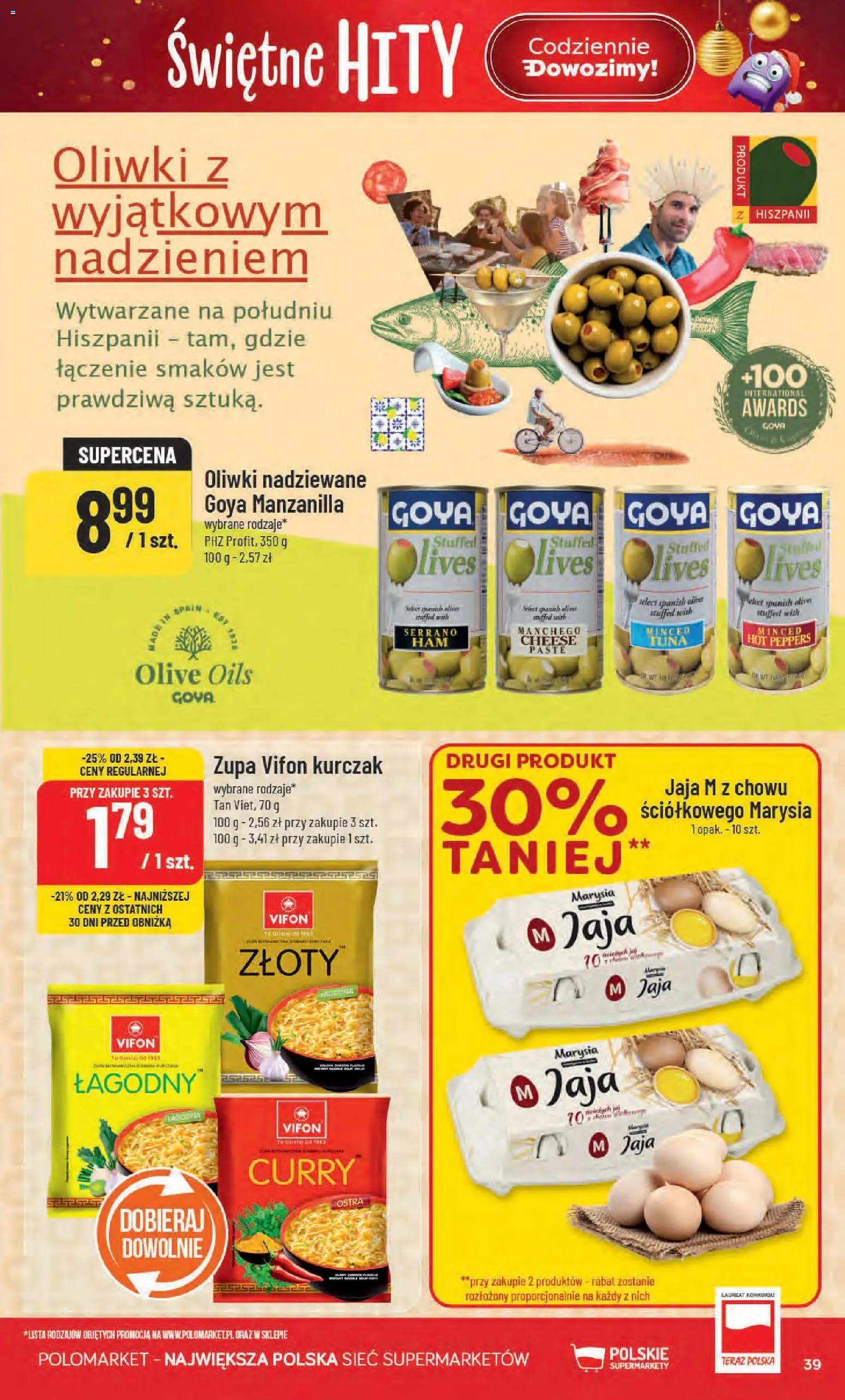 POLOmarket Black Friday od 26.11.2025 | Strona: 39 | Produkty: Curry, Kurczak, Vifon, Jaja