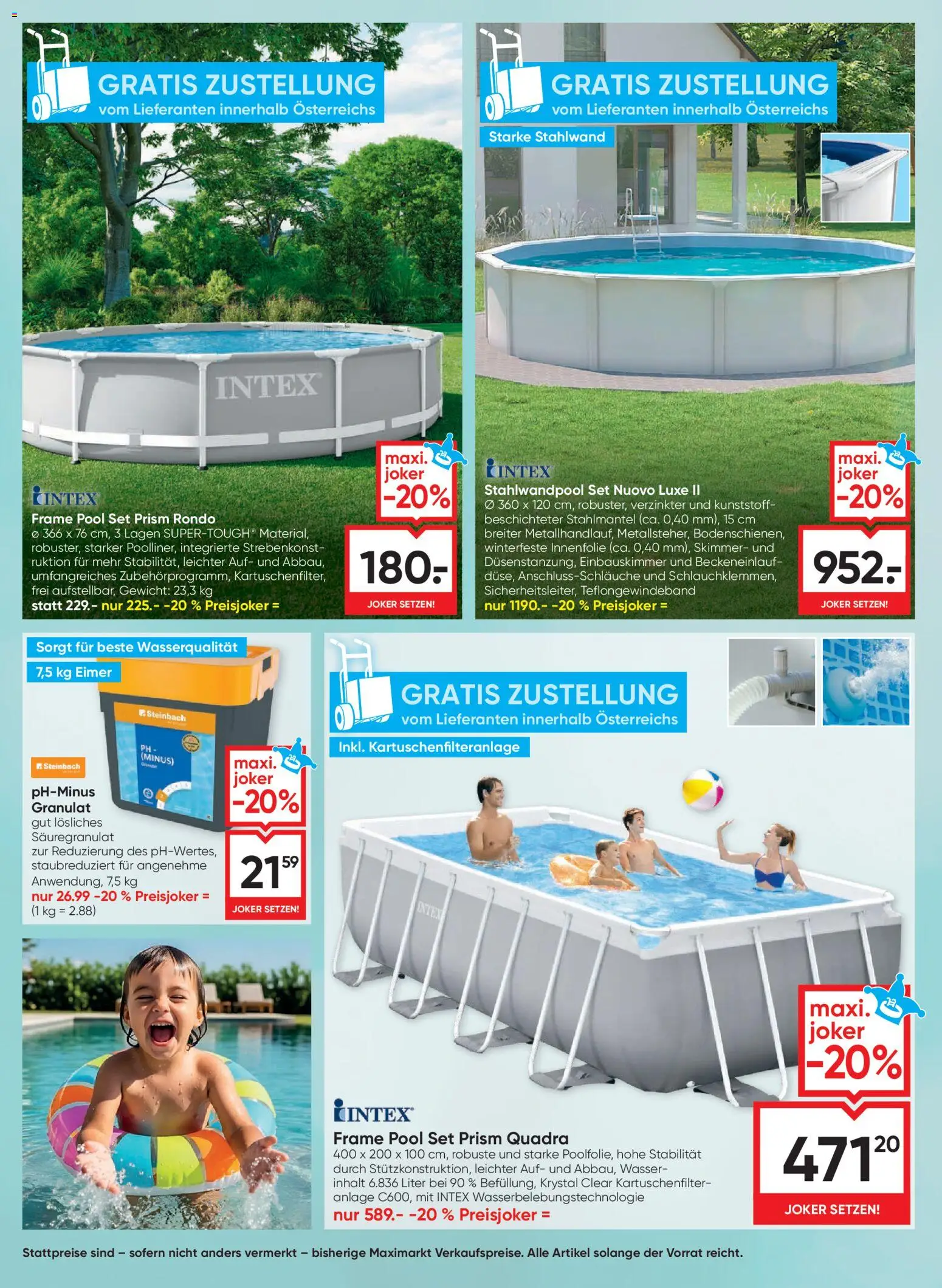 Maximarkt Gartenzeit ist Freizeit gültig ab 30.04.2026 | Seite: 20 | Produkte: Wasser, Gewicht