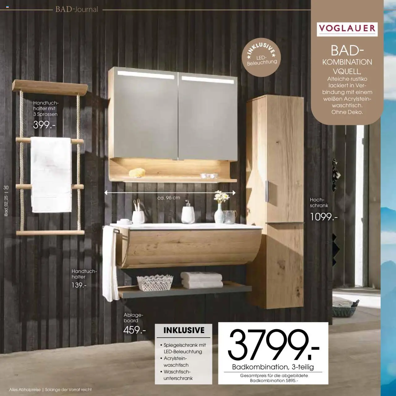 Zurbrüggen - Bad Spezial – gültig ab 11.06.2025 | Seite: 30 | Produkte: Schrank, Waschtisch, Spiegelschrank, Unterschrank