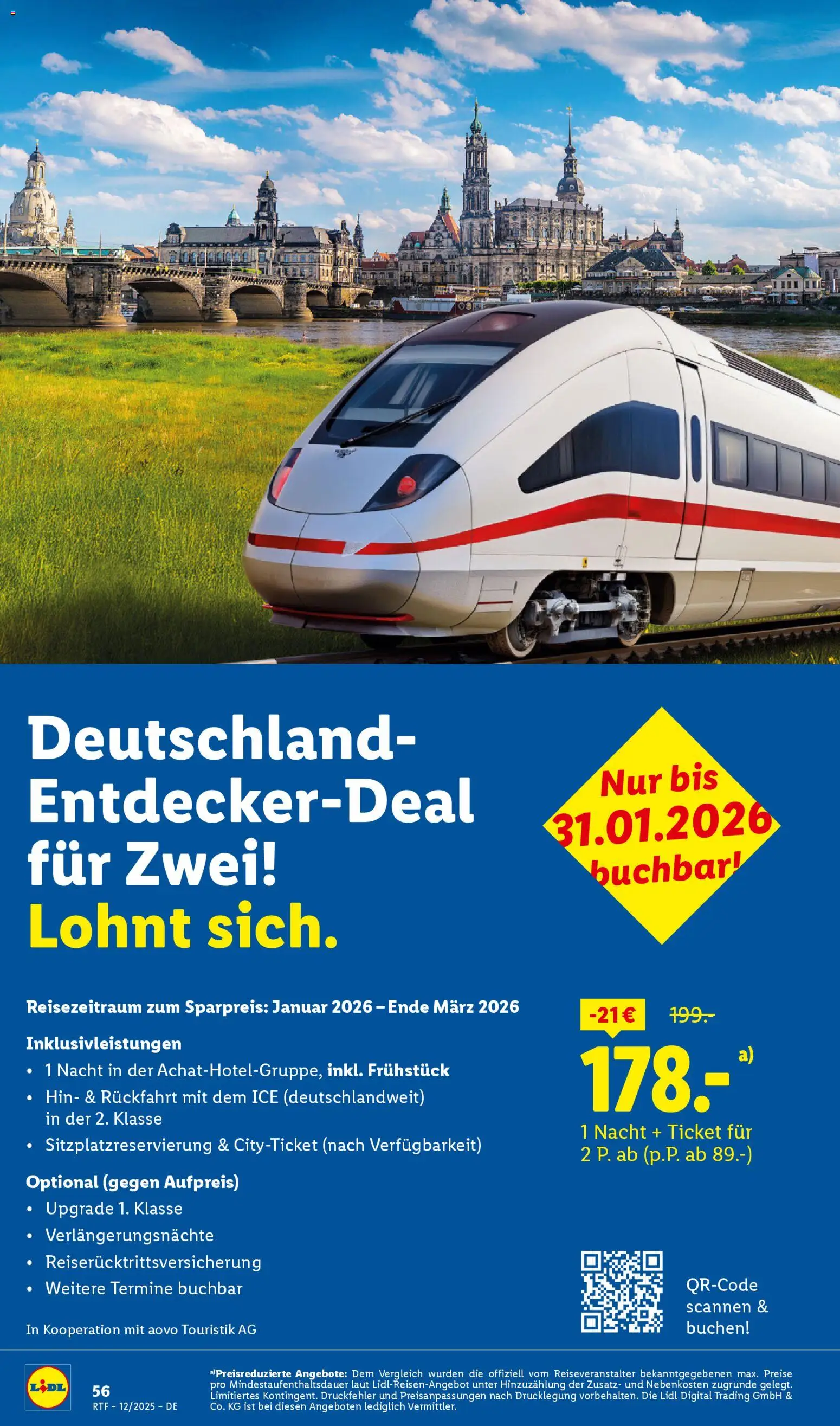 Lidl Reisen Dezember/Januar Reise-Highlights – gültig ab 12.12.2025 | Seite: 56
