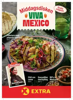 Forhåndsvisning av Coop Extra Middagsdisken Viva Mexico gyldig fra 09.02.2026