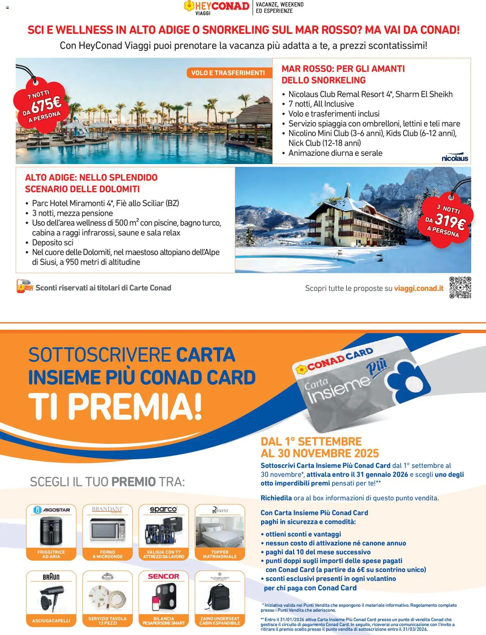 Volantino Conad del 06.11.2025 | Pagina: 16 | Prodotti: Microonde, Friggitrice ad aria, Tè, Forno