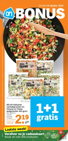 Albert Heijn folder week 42 - Voorbeeld van een folder van Albert Heijn, geldig van 13.10.2025