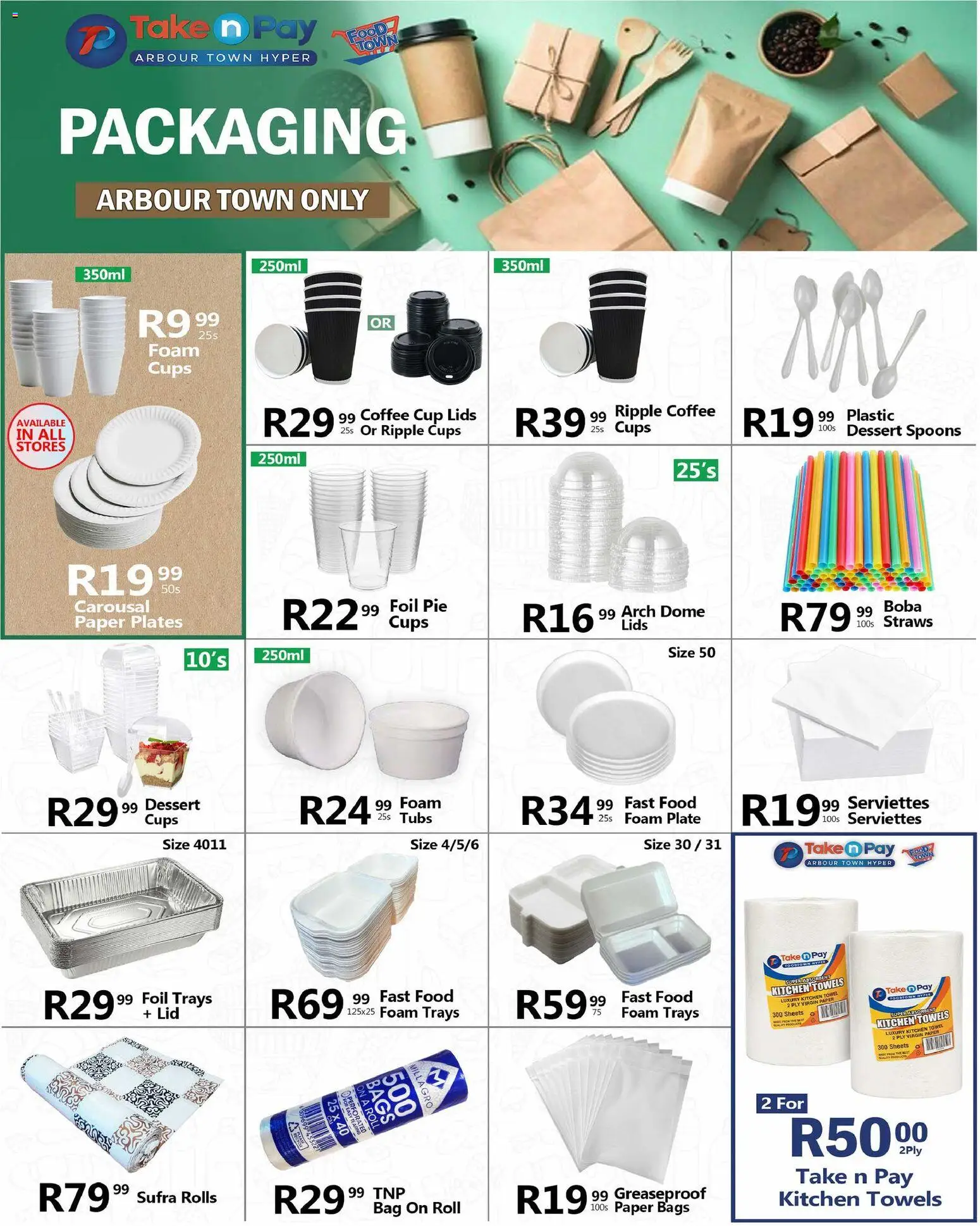 New Take n Pay catalogue – valid from 23.03.2026 | Page: 44 | Products: Bag, Arch, Foam, Paper
