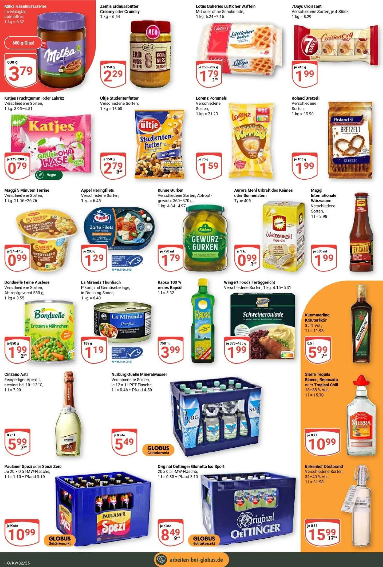 Globus prospekt Idar-Oberstein	 - gültig ab dem 03.08.2025 | Seite: 4 | Produkte: Mehl, Maggi, Paulaner spezi, Gurken