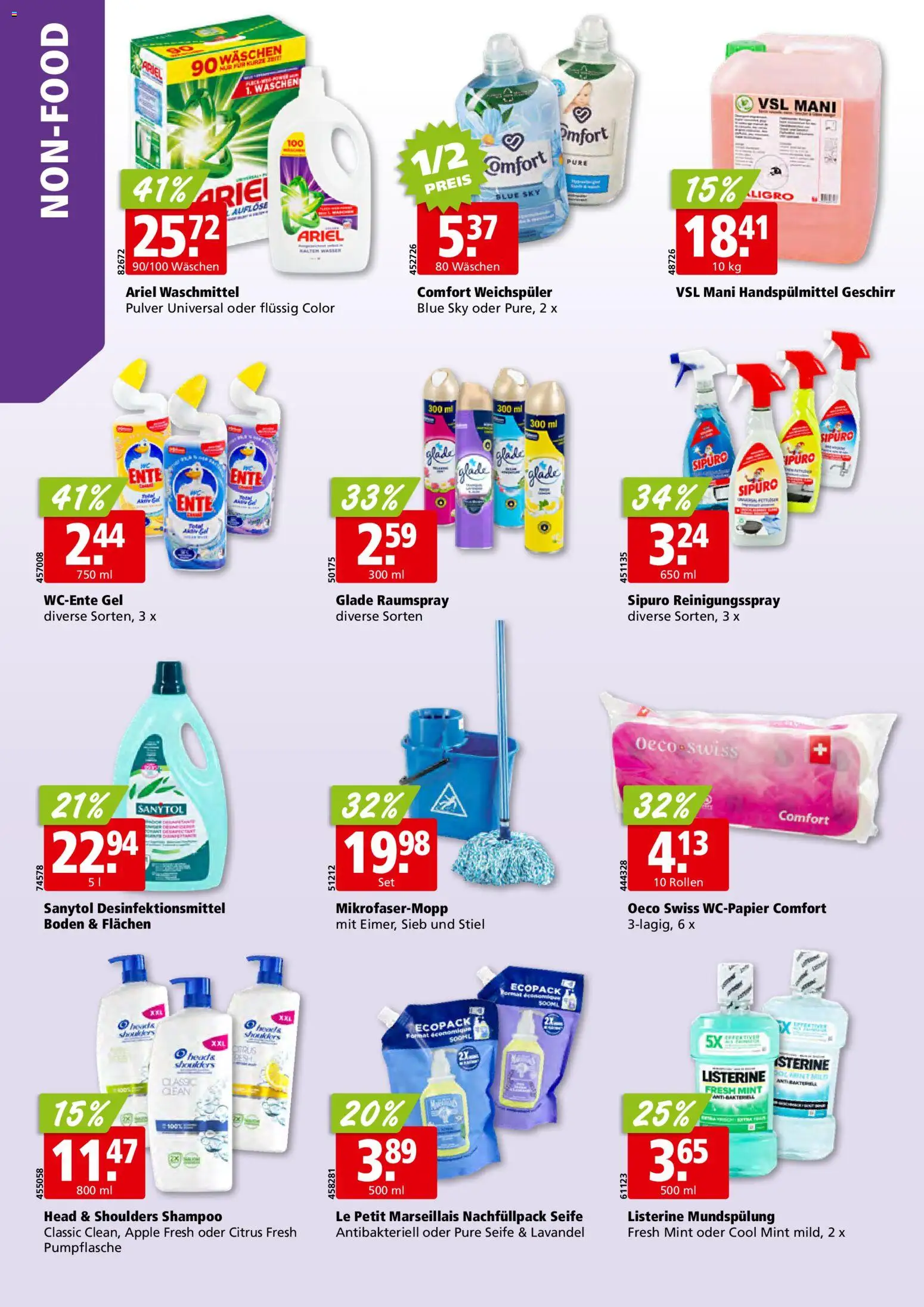 Aligro Aktionen Schlieren, Gossau SG, Frauenfeld, Rapperswil-Jona, Sargans, Bern, Brüttisellen, Pratteln, Emmen, Spreitenbach – gültig ab 02.02.2026 | Seite: 30 | Produkte: Weichspüler, Waschmittel, Wasser, Apple