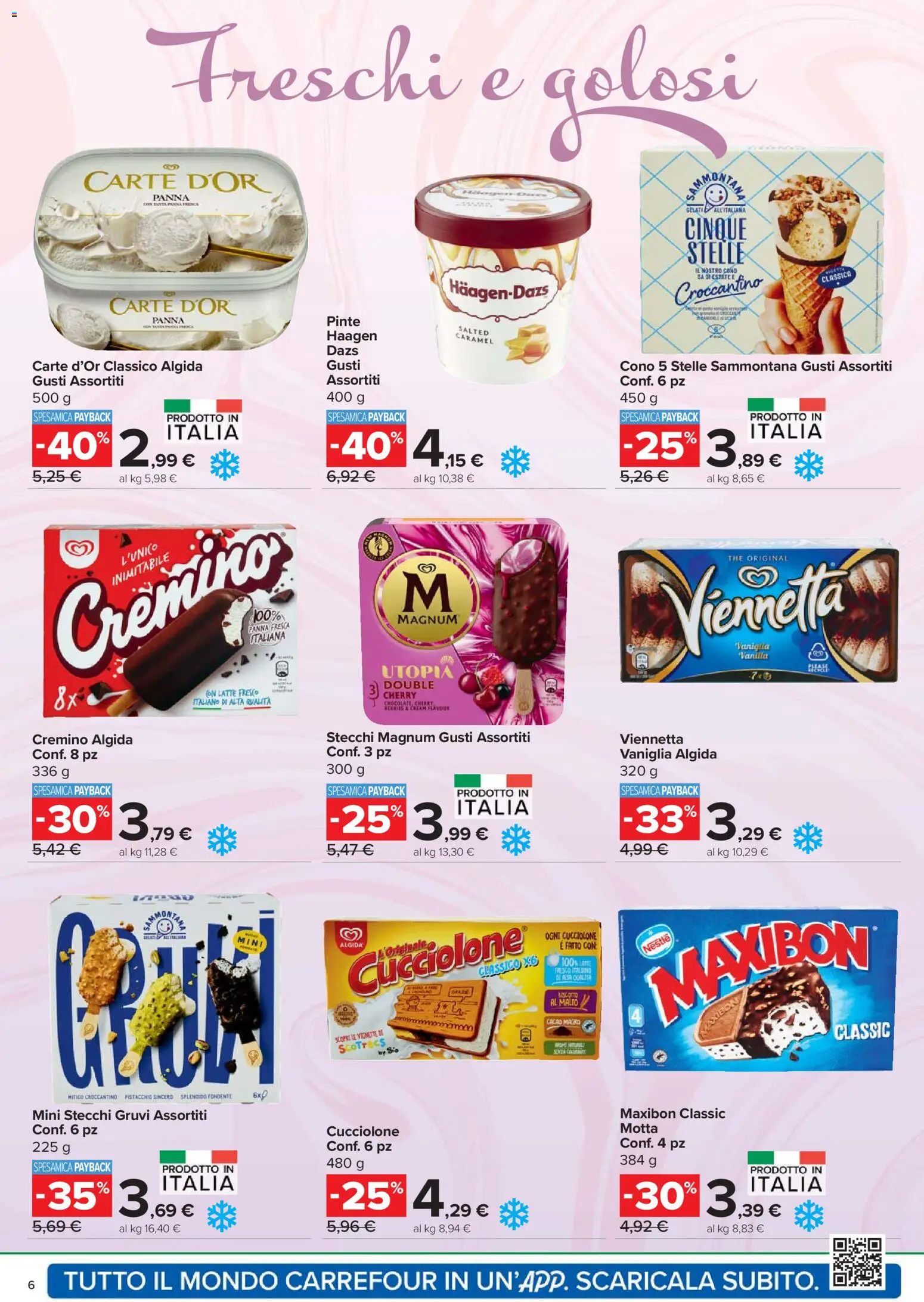 Volantino Carrefour del 08.04.2026 | Pagina: 6 | Prodotti: Panna, Latte, The