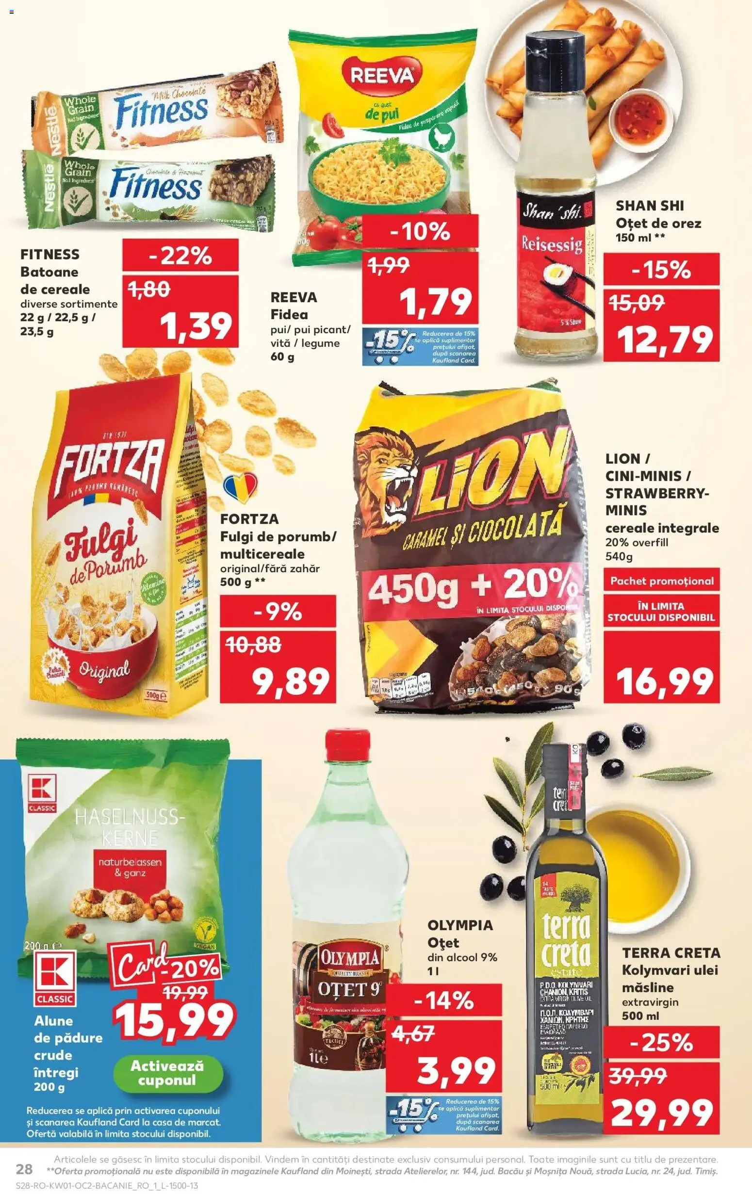 Noul catalog Kaufland – valabil de la 31.12.2025 | Pagină: 28 | Produse: Măsline, Oțet, Porumb, Legume