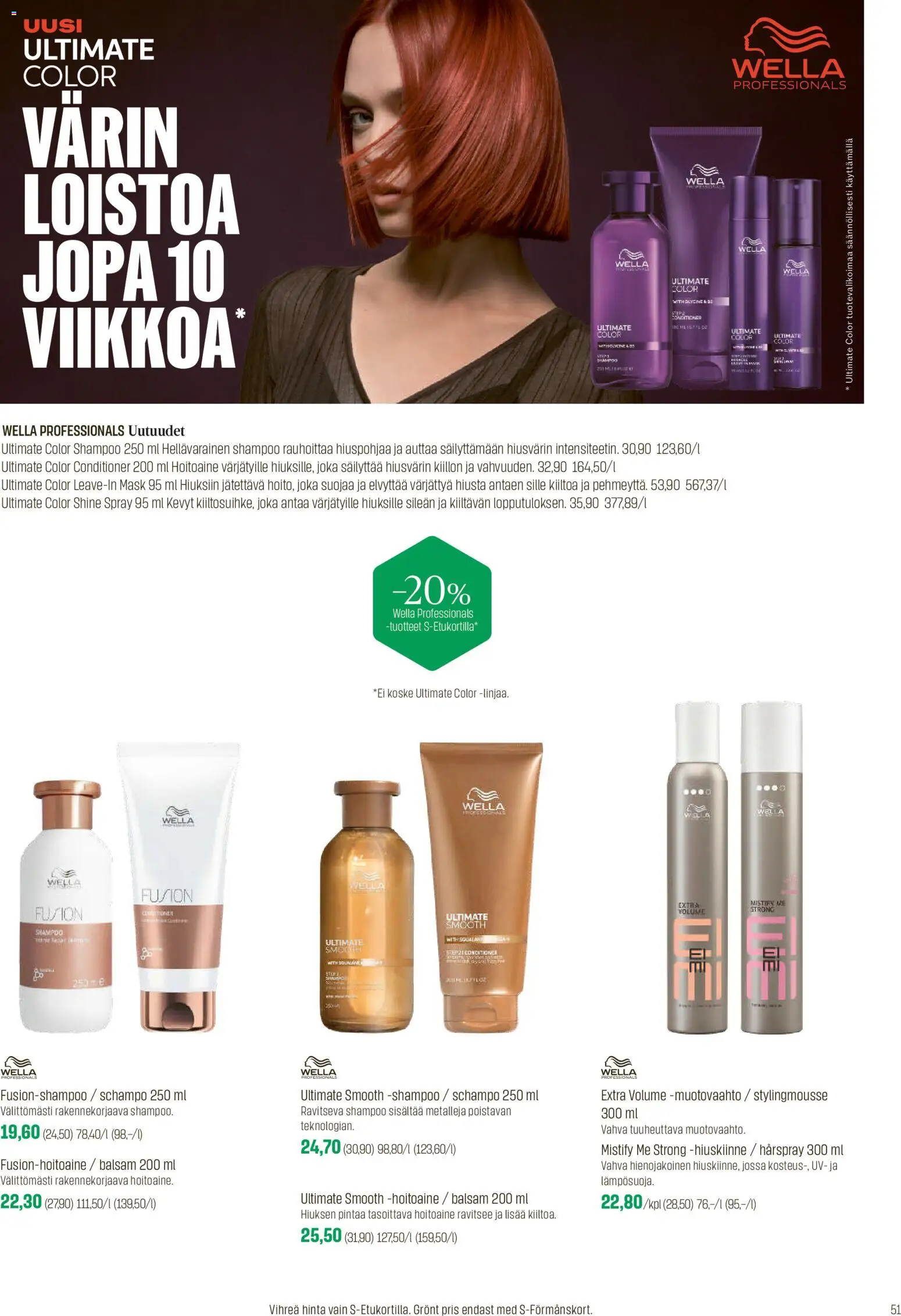 Sokos tarjoukset – voimassa 02.03.2026 alkaen | Sivu: 51 | Tuotteet: Shampoo, Hoitoaine, Mousse