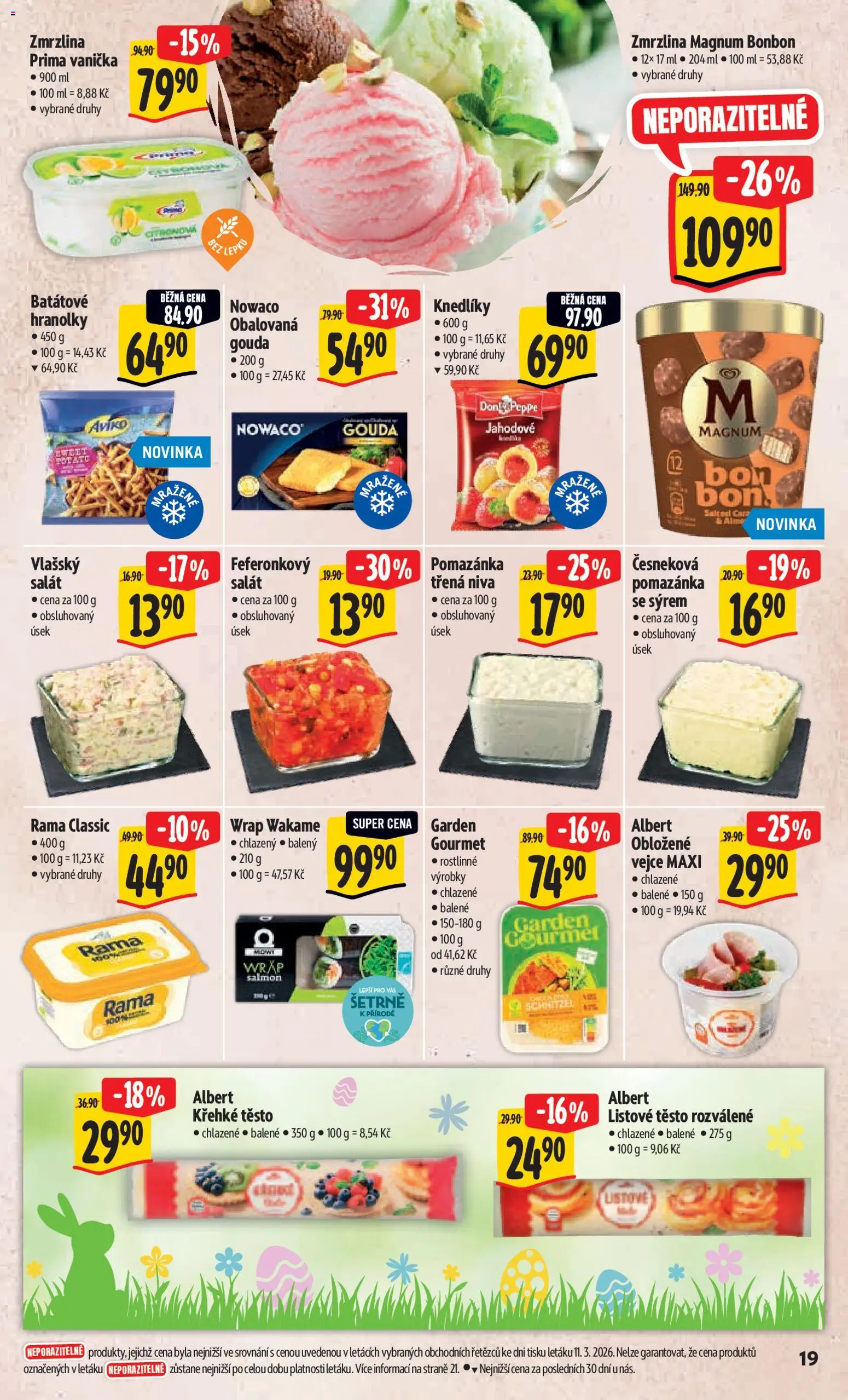 Albert leták - Hypermarket - Brno od 18.03.2026 | Strana: 40 | Produkty: Gouda, Hranolky, Listové těsto, Rama