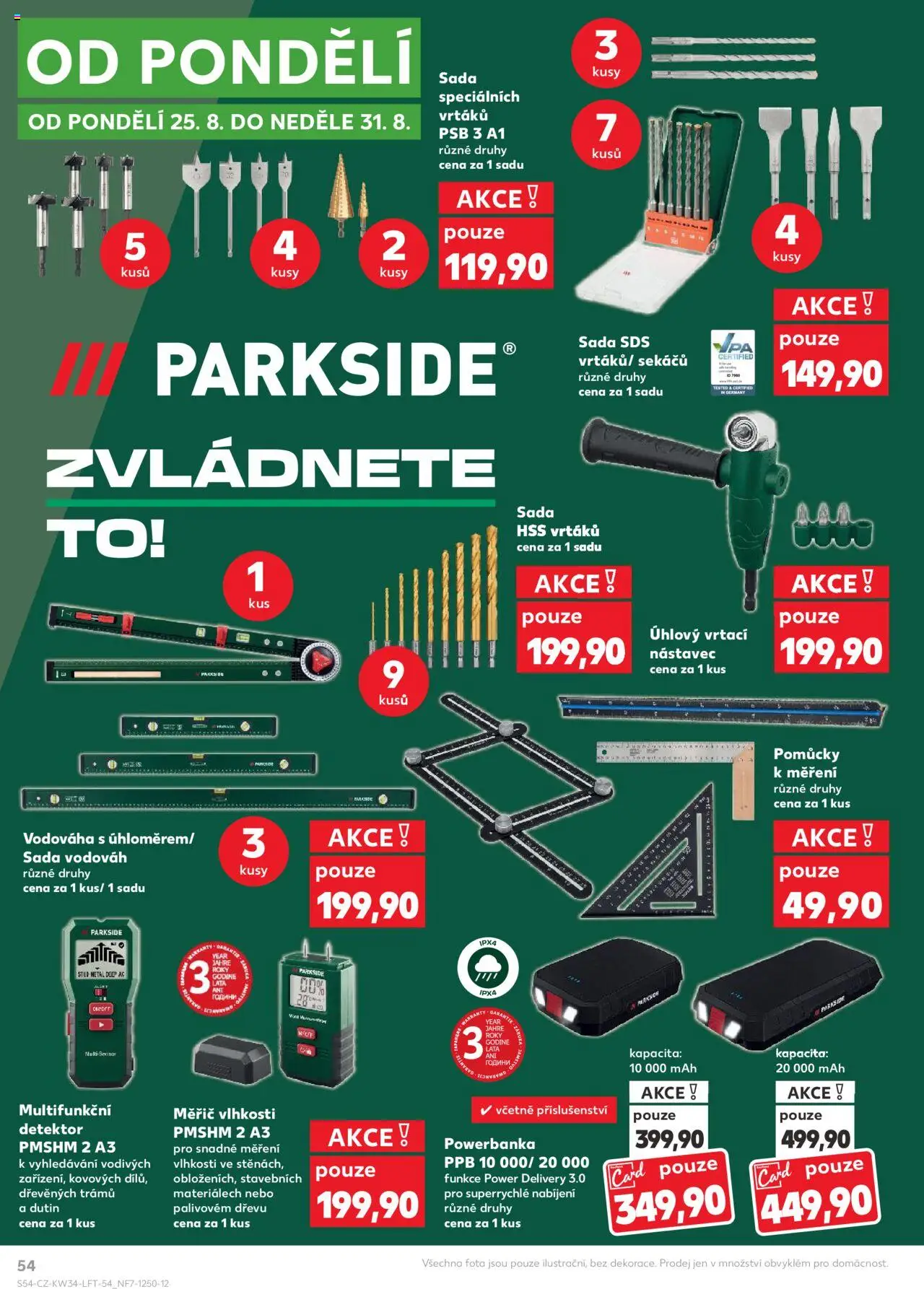 Kaufland leták - Ostrava od 20.08.2025 | Strana: 54 | Produkty: Parkside, Powerbanka