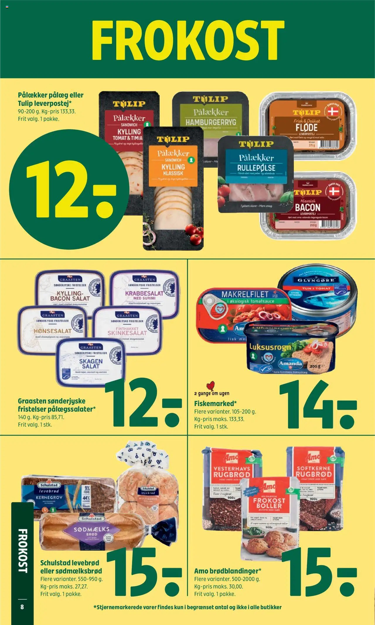 Coop 365 Tilbudsavis gyldig fra 10.07.2025 | Side: 10 | Produkter: Brød, Fisk, Rugbrød, Bacon