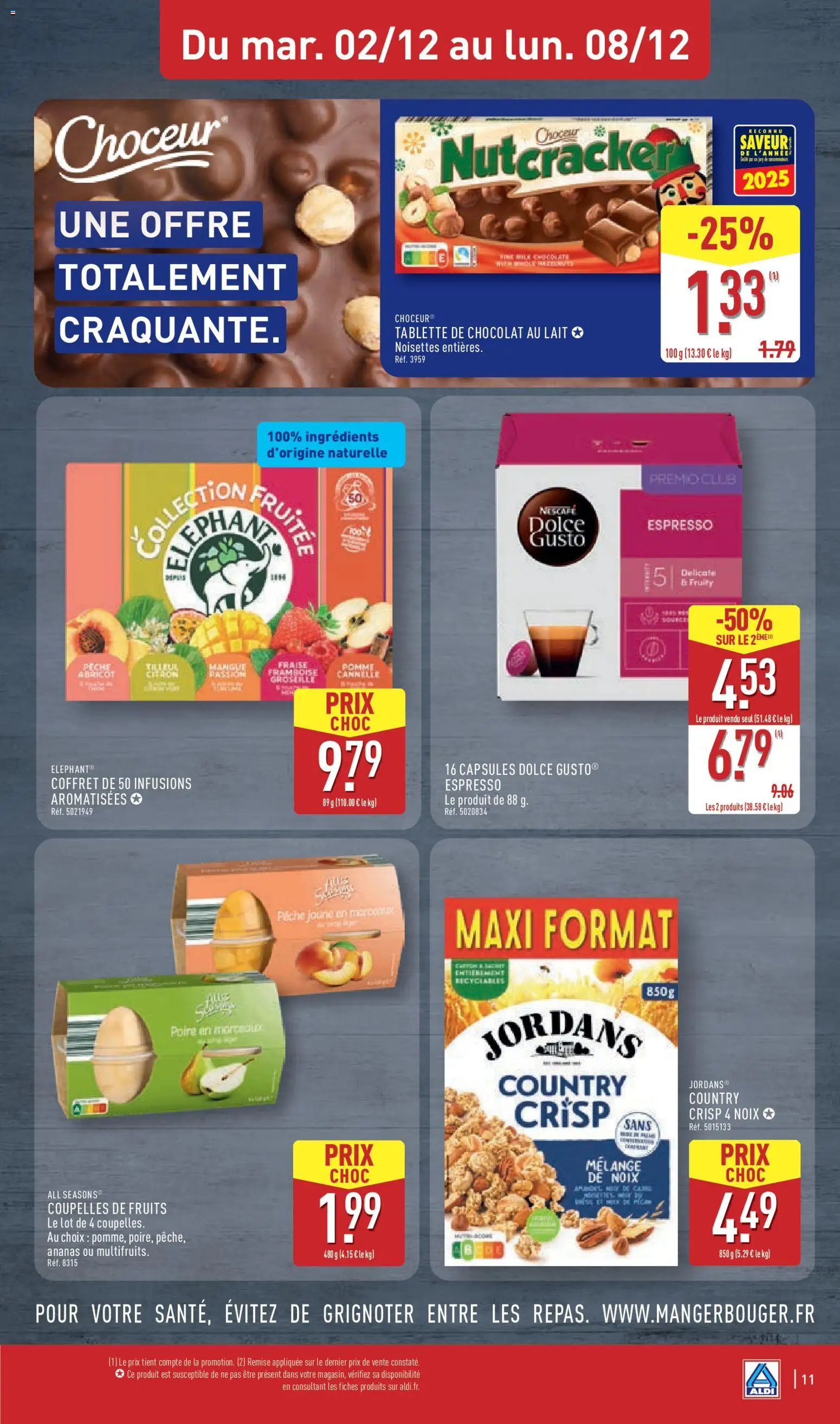 {H1} | Page: 14 | Produits: Abricot, Poire, Dolce Gusto, Noix