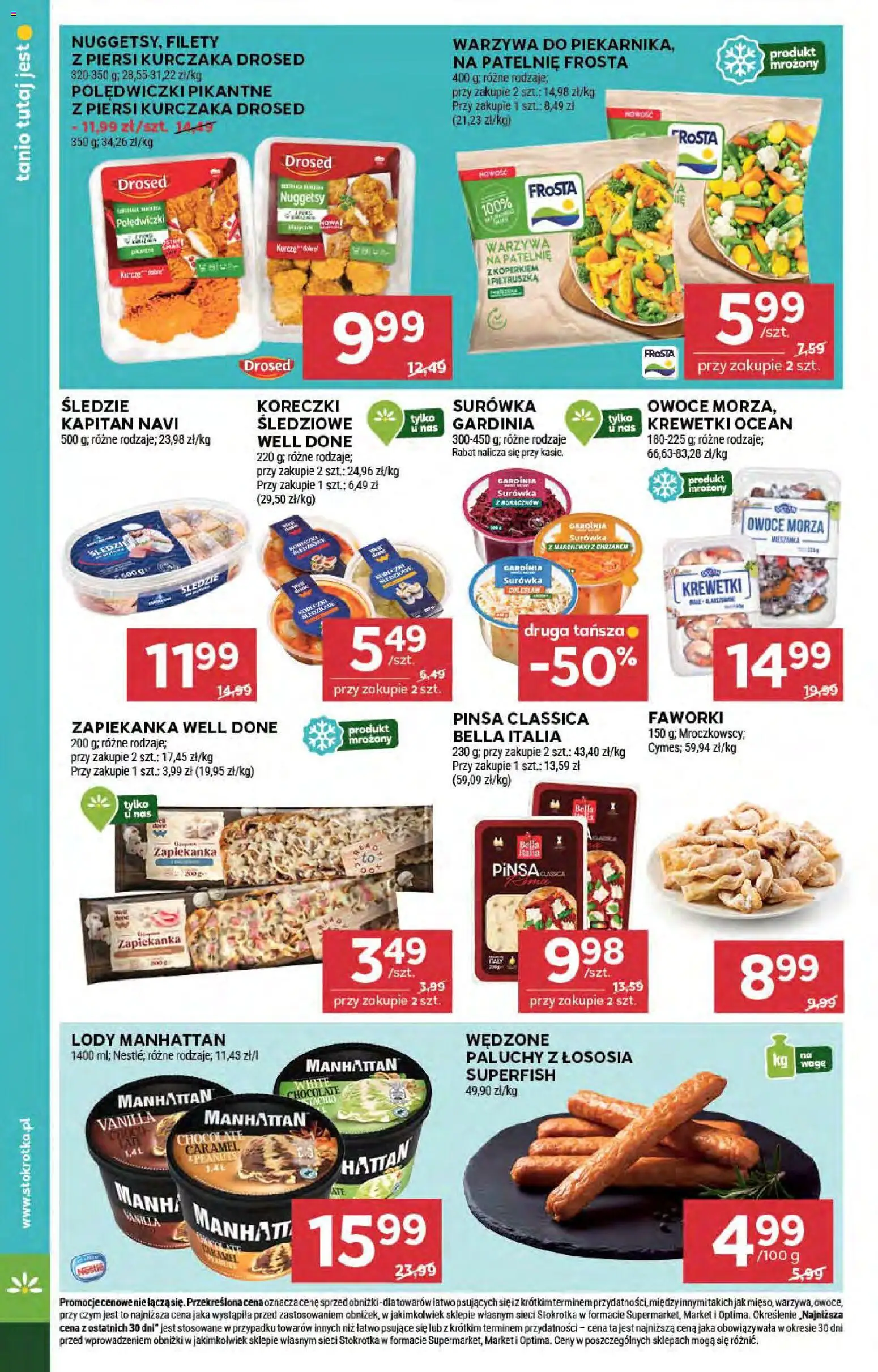 Stokrotka Gazetka od 05.02.2026 | Strona: 32 | Produkty: Lody manhattan, Warzywa, Owoce, Owoce morza