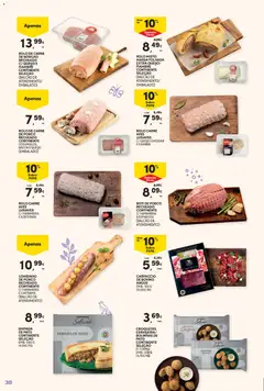 Pré-visualização ROLO DE CARNE DE PORCO RECHEADO CONTINENTE COGUMELOS, BACON E QUEIJO, Pork roll stuffed with mushrooms, bacon and cheese válido de 17.03.2026 | Página: 38