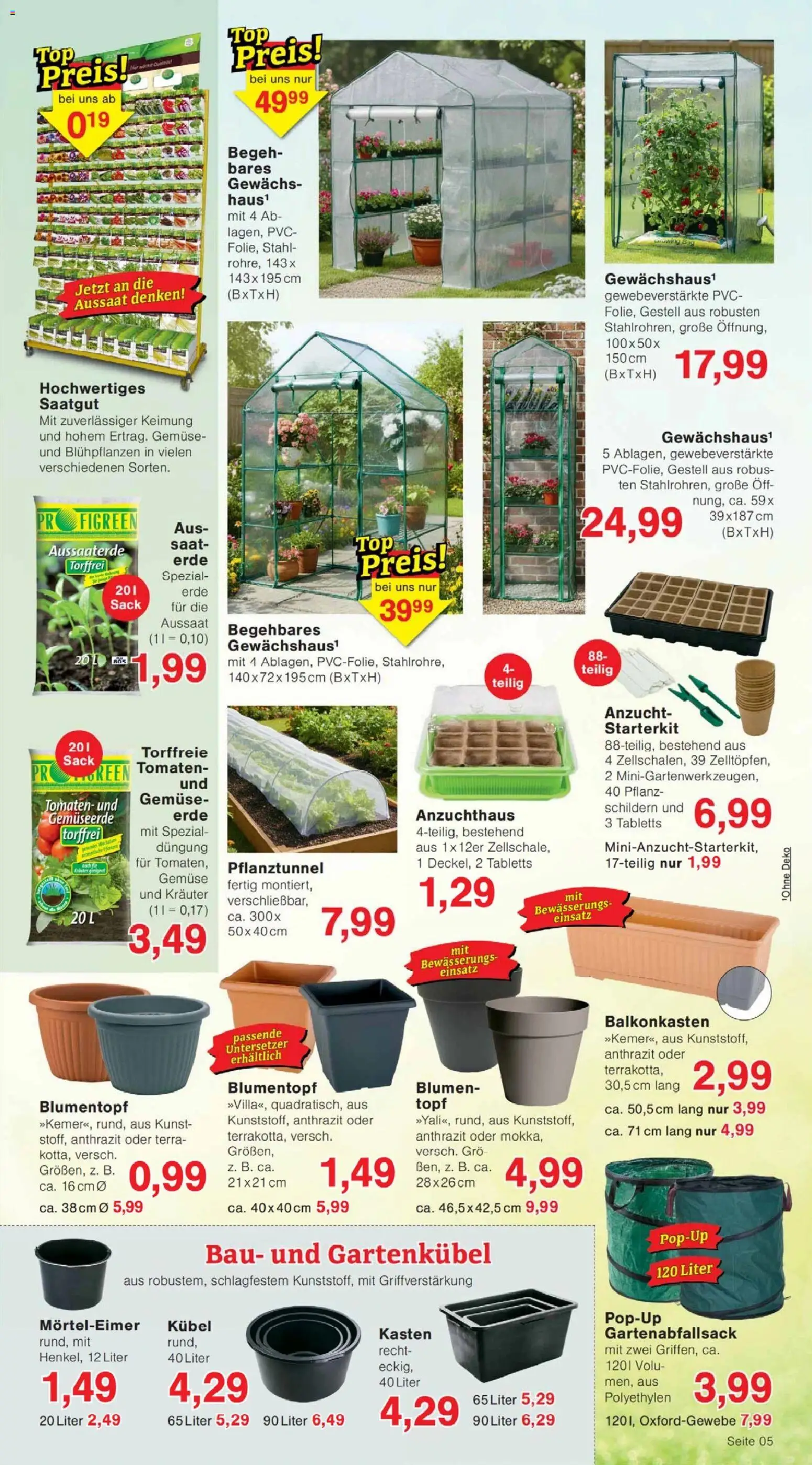 Jawoll Prospekt – gültig ab 23.02.2026 | Seite: 9 | Produkte: Blumentopf, Blumen, Tomaten, Gemüse