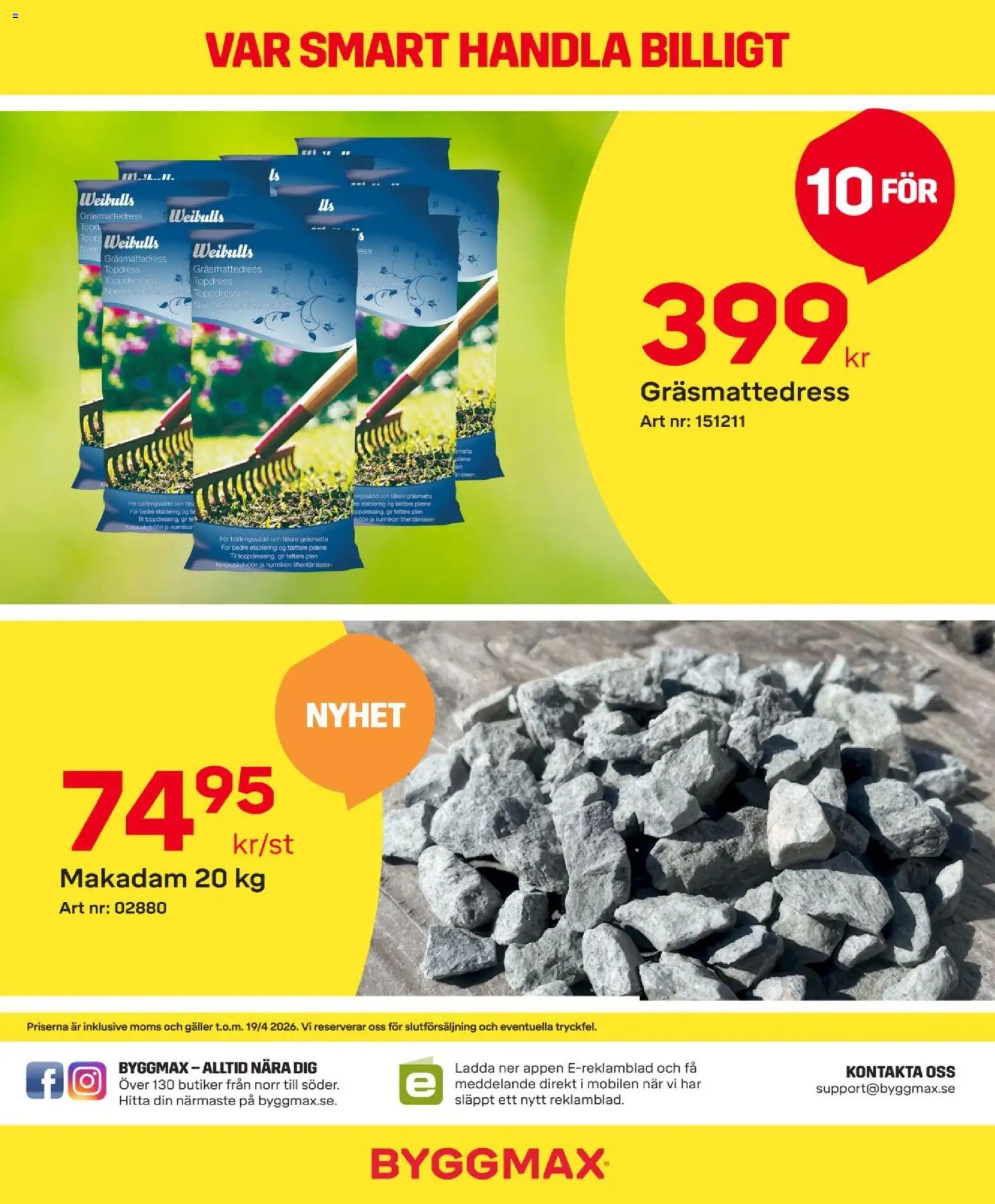 ByggMax reklamblad aktuell från 05.04.2026 | Sida: 2 | Produkter: Galler, Topp