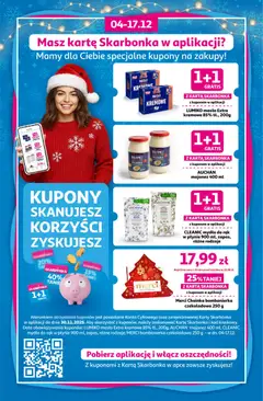 Pogląd oferty "Auchan Gazetka - Kupony w aplikacji Skarbonka" - ważna od 04.12.2025