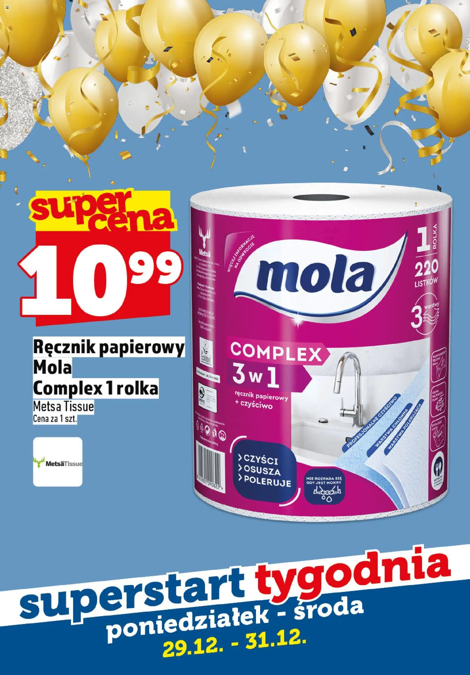 Topaz Gazetka - Superstart tygodnia od 29.12.2025 | Strona: 9 | Produkty: Ręcznik papierowy