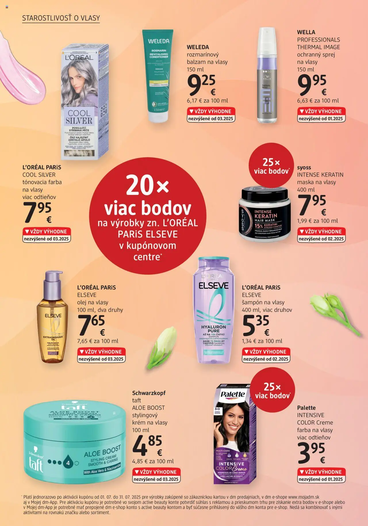dm drogerie Journal Júl 2025 │ platný od 01.07.2025 | Strana: 18 | Produkty: Protein, Maska na vlasy, Farba na vlasy, Krém