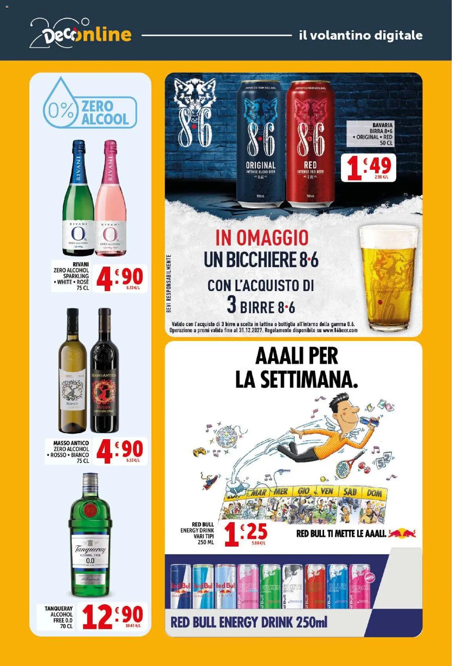 Volantino Decò del 13.04.2026 | Pagina: 33 | Prodotti: Birra, Red Bull, Bottiglia