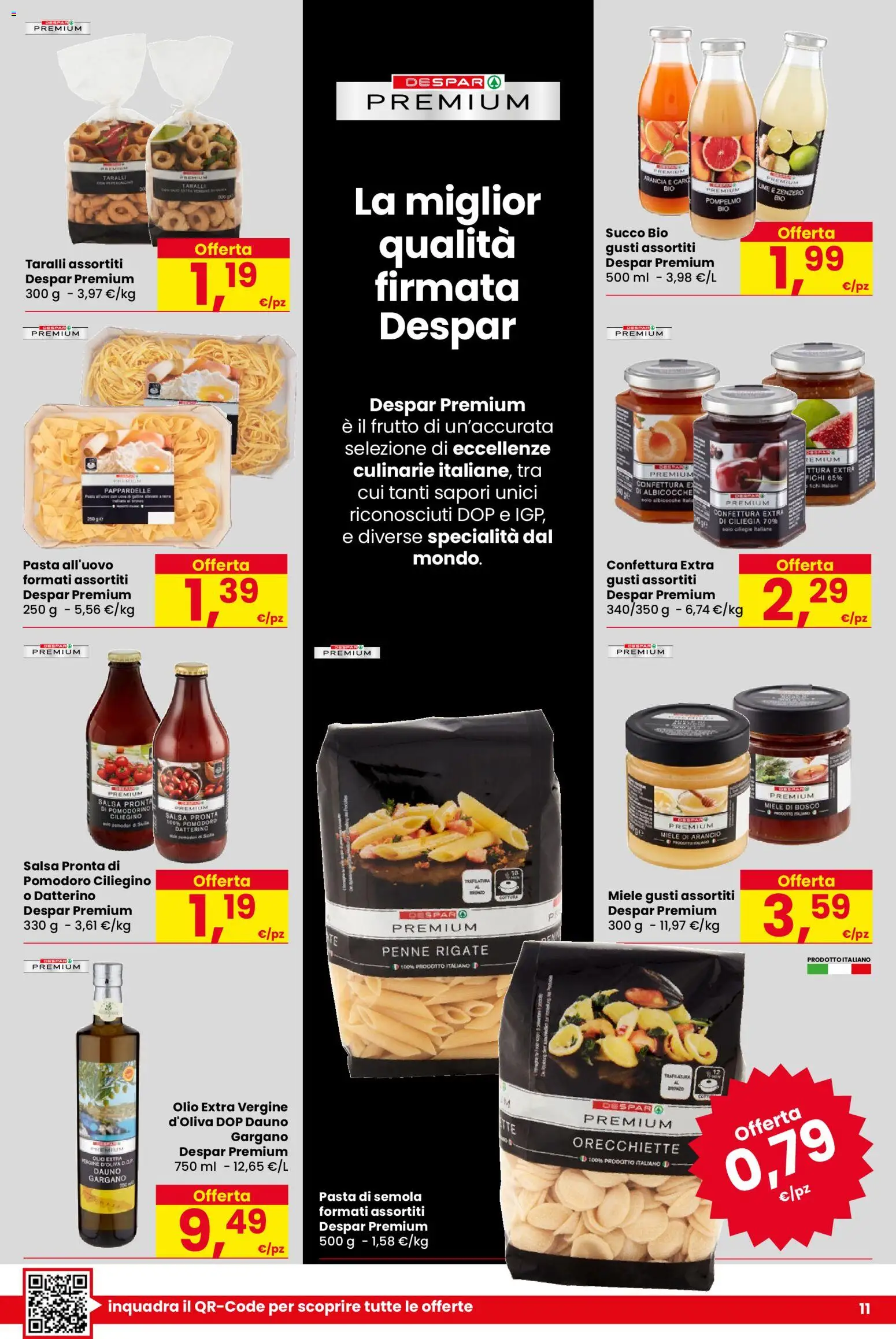 Volantino Despar del 30.10.2025 | Pagina: 11 | Prodotti: Succo, Olio, Pasta, Albicocche