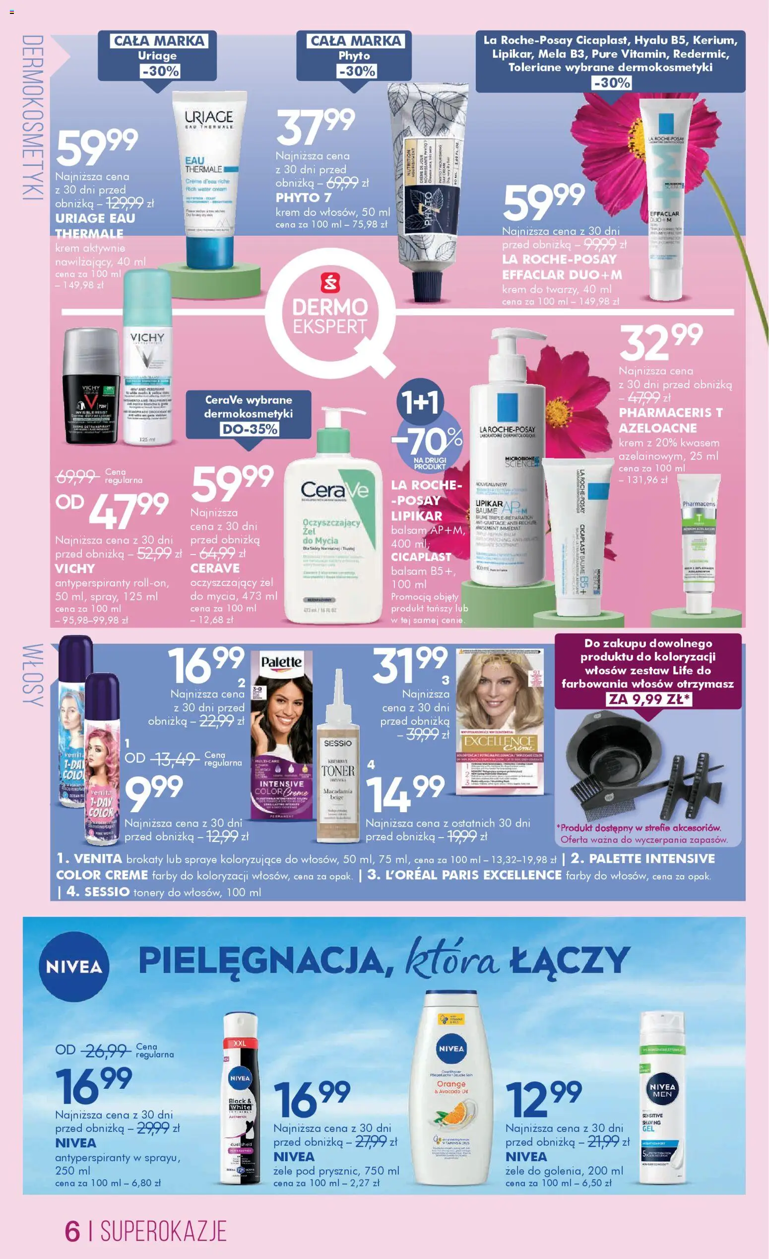Super-pharm gazetka od 24.04.2026 | Strona: 6 | Produkty: Toner, Krem