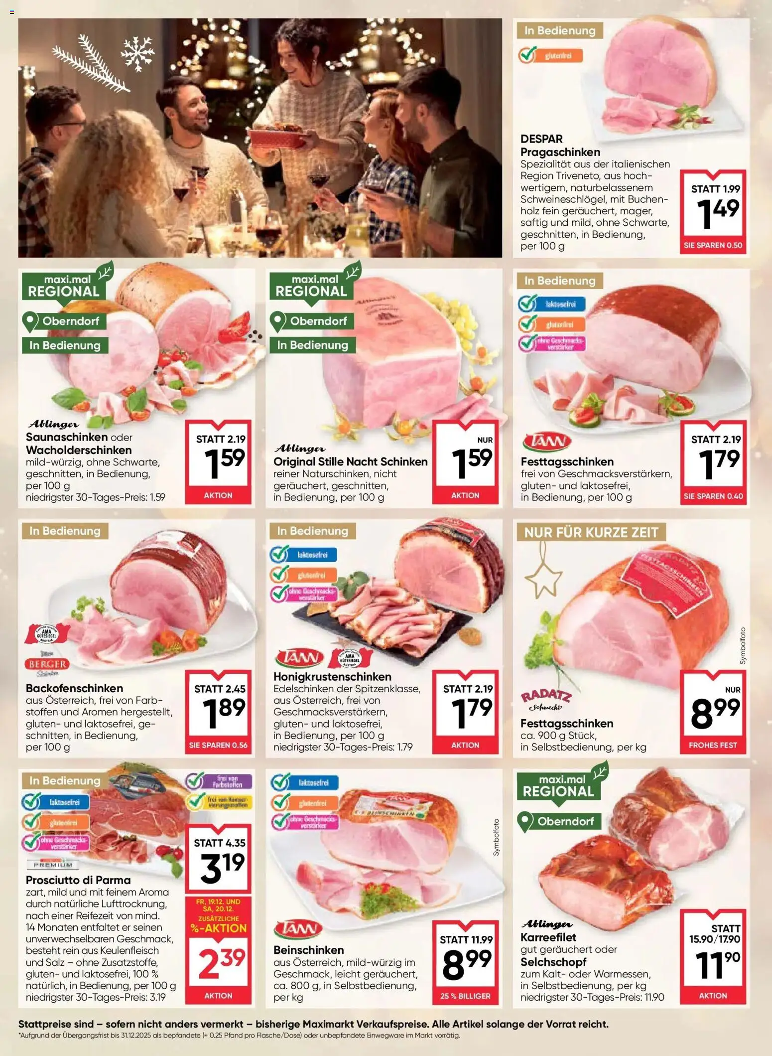 Maximarkt Ried gültig ab 18.12.2025 | Seite: 6 | Produkte: Salz, Schinken