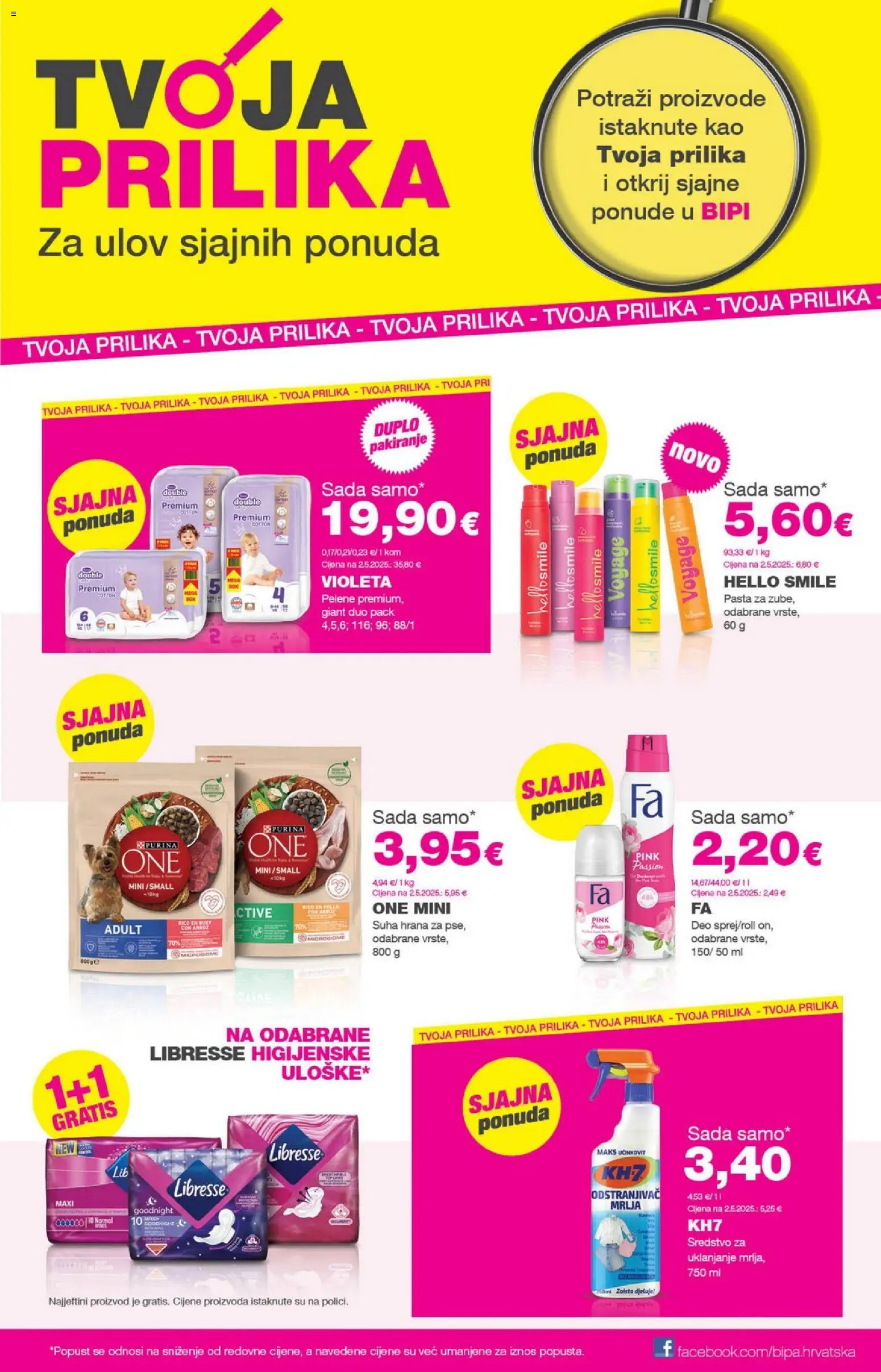 Bipa katalog | vrijedi od 08.01.2026 | Stranica: 15 | Proizvodi: Pelene, Pasta, Violeta, Libresse