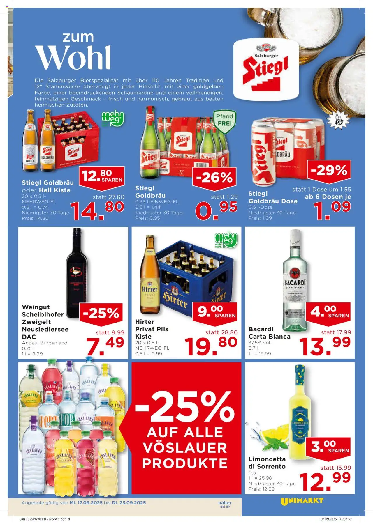 Unimarkt Nord gültig ab 17.09.2025 | Seite: 11