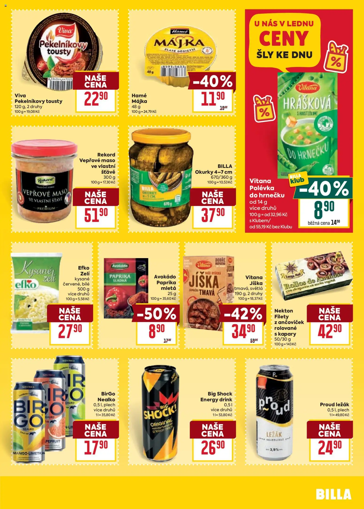 Billa Velký leták od 14.01.2026 | Strana: 27 | Produkty: Mango, Vepřové maso, Avokádo, Energy drink