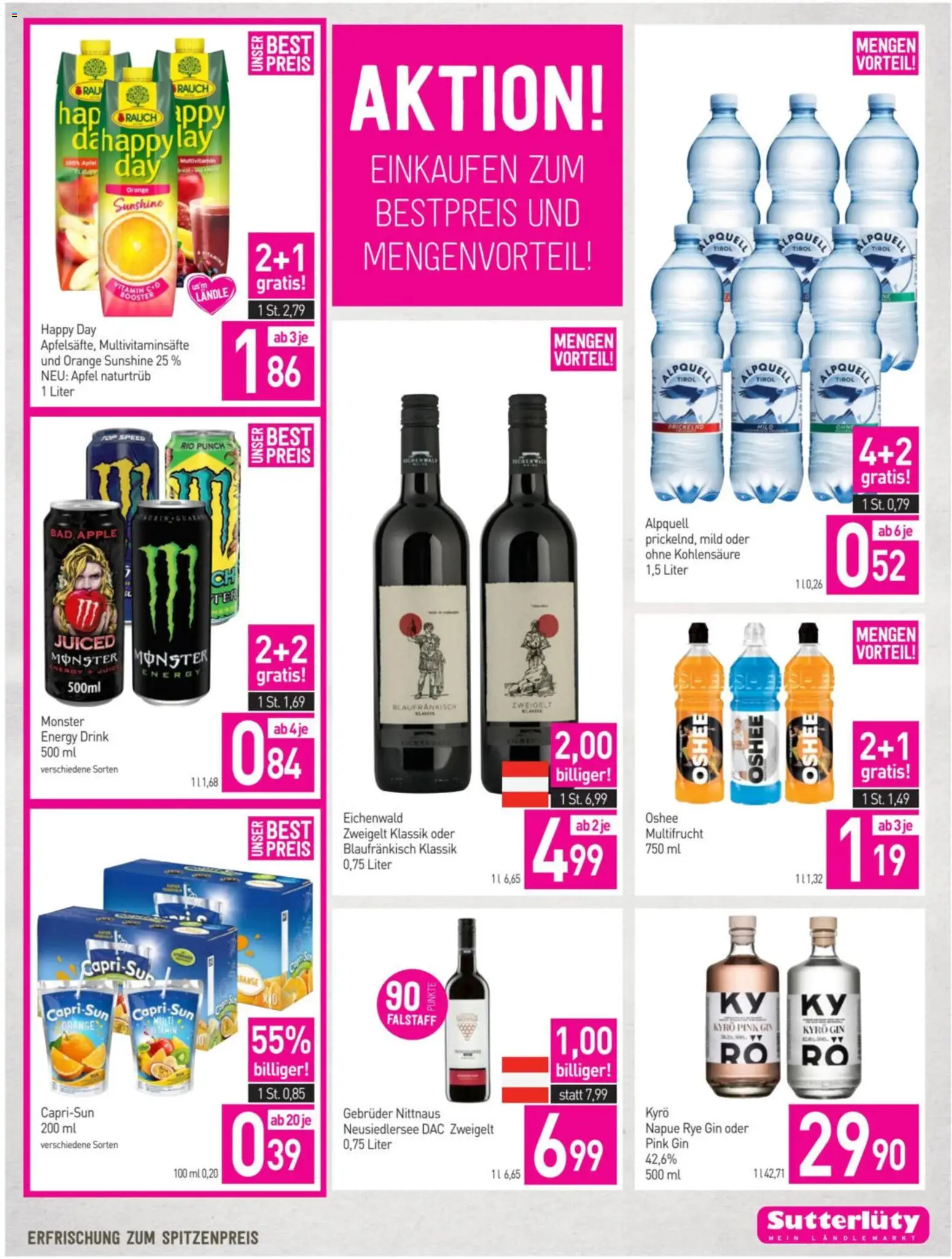 Sutterlüty Flugblatt gültig ab 30.10.2025 | Seite: 17 | Produkte: Gin, Bad, Apple, Äpfel