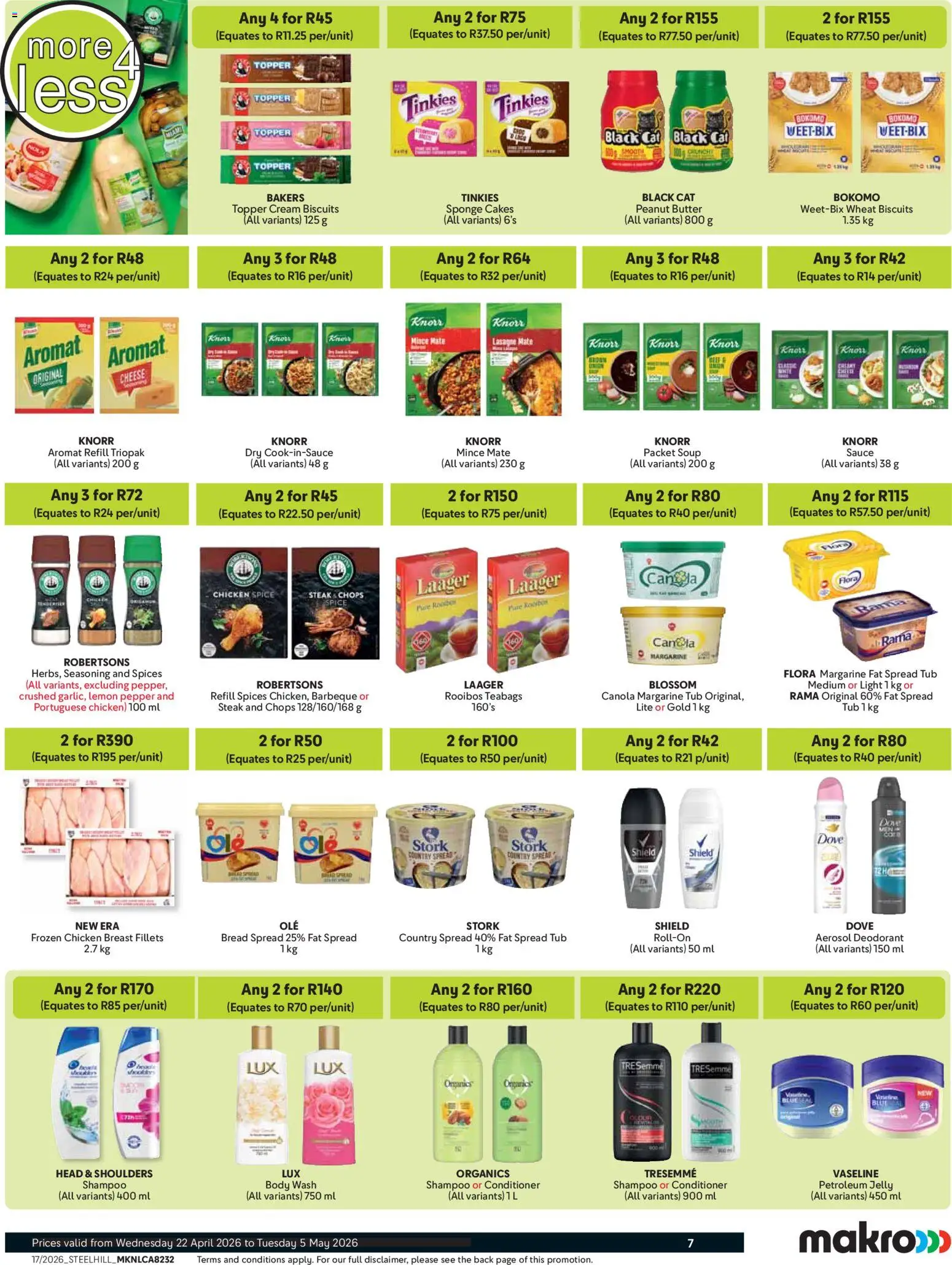 New Makro catalogue – valid from 22.04.2026 | Page: 7 | Products: Seasoning, Peanut butter, Aromat, Lemon