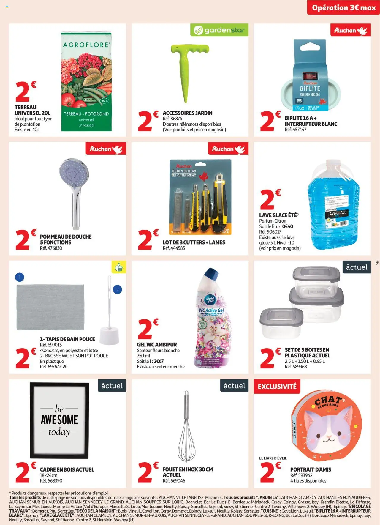  | Page: 9 | Produits: Tapis de bain, Menthe, Brosse, Douche