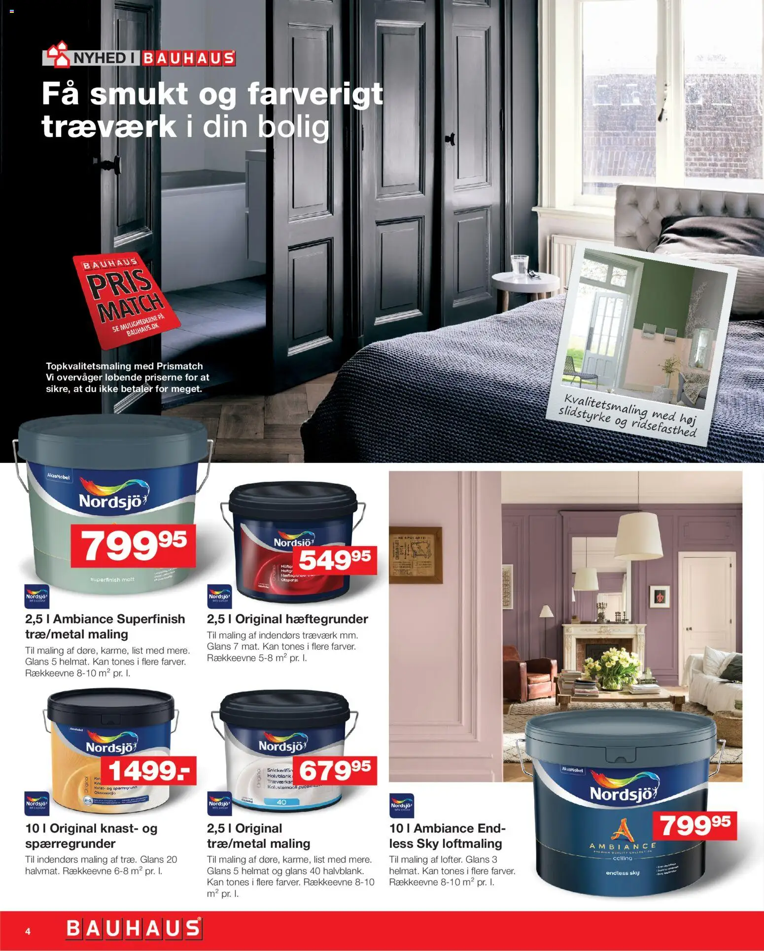 Bauhaus tilbudsavis – gyldig fra 31.10.2025 | Side: 4 | Produkter: Maling
