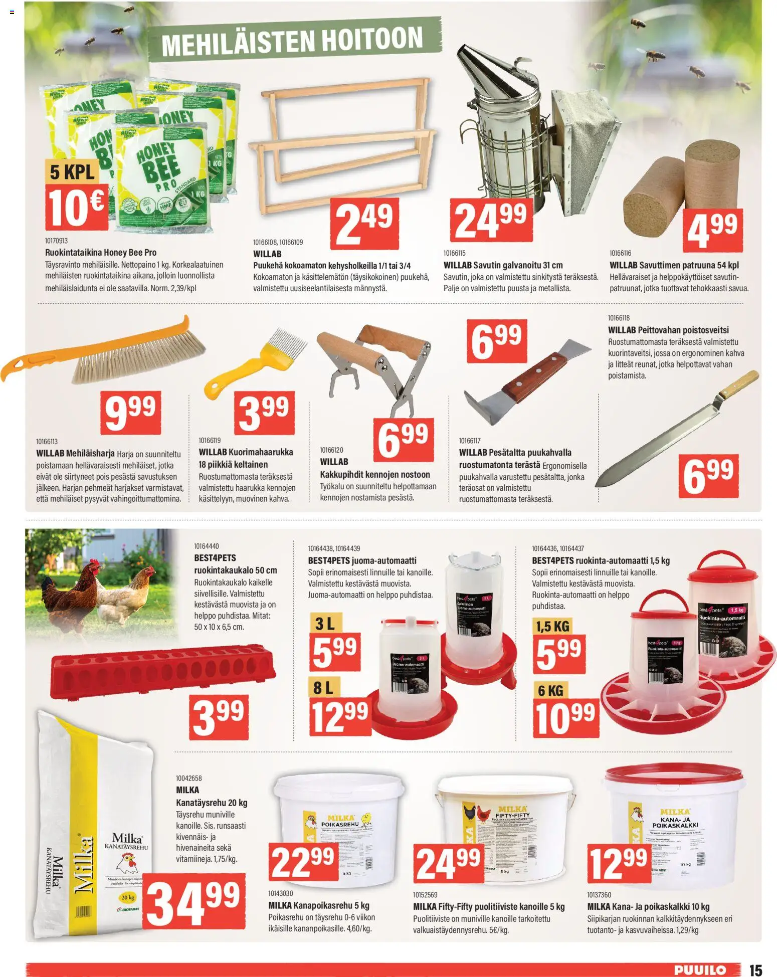 Puuilo tarjoukset – voimassa 30.03.2026 alkaen | Sivu: 15 | Tuotteet: Harja, Kana, Haarukka