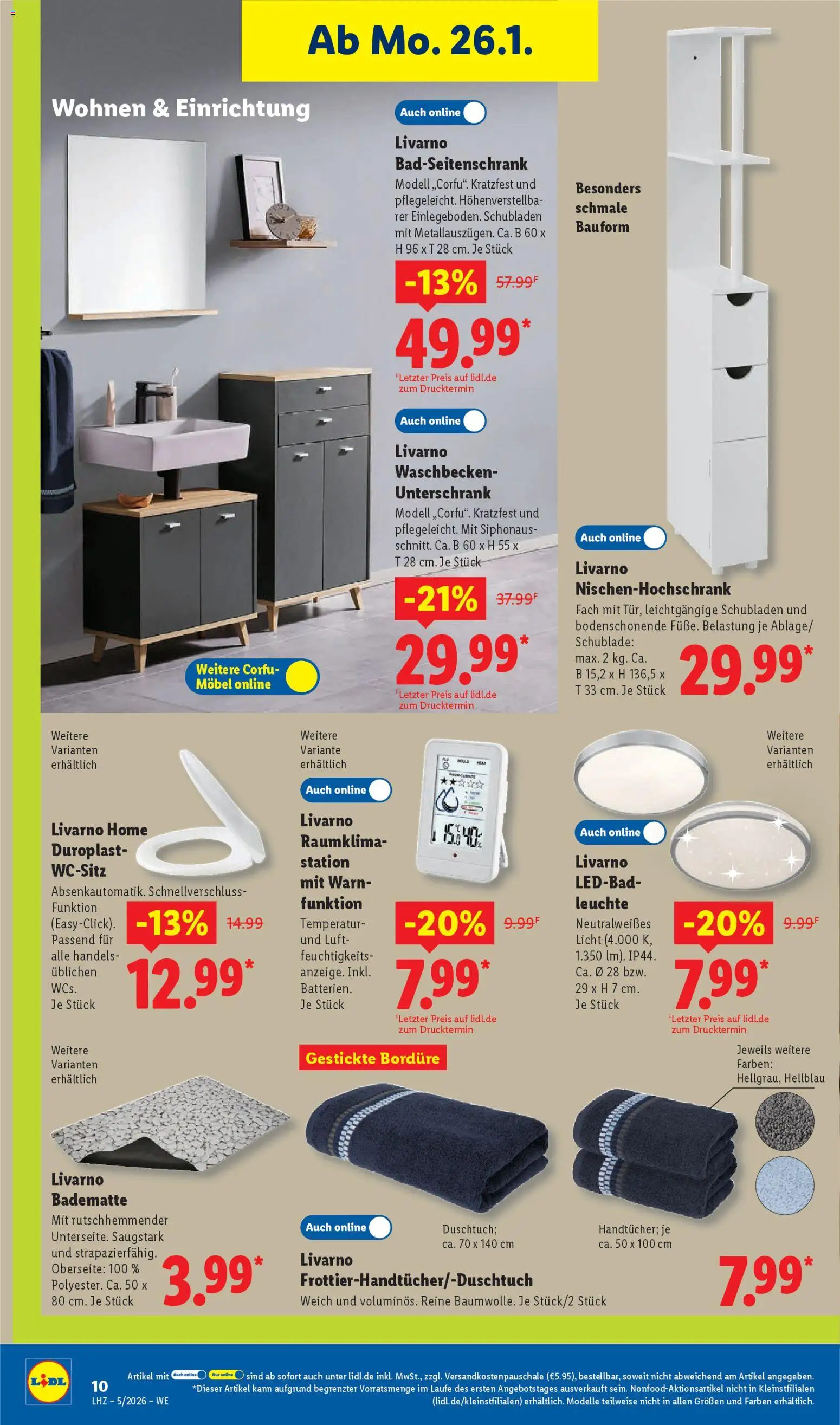 Lidl Prospekt Hilders – gültig ab 26.01.2026 | Seite: 28 | Produkte: Waschbecken, Unterschrank