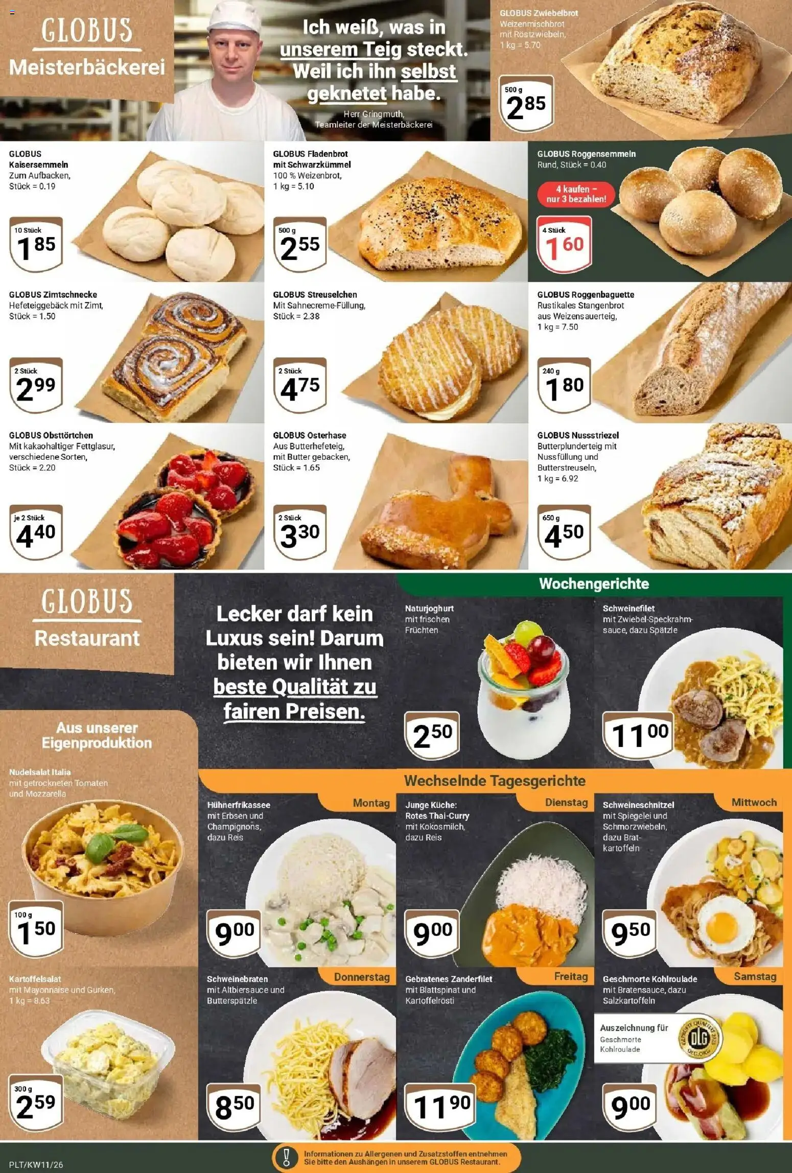 Globus prospekt Plattling	 – gültig ab 09.03.2026 | Seite: 6 | Produkte: Butter, Küche, Mayonnaise, Erbsen