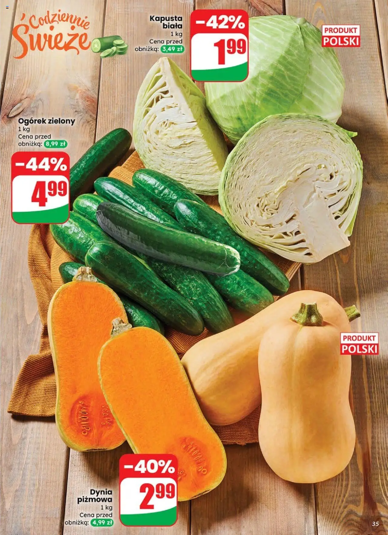 Dino Gazetka od 01.10.2025 | Strona: 35 | Produkty: Kapusta, Dynia, Kapusta biała