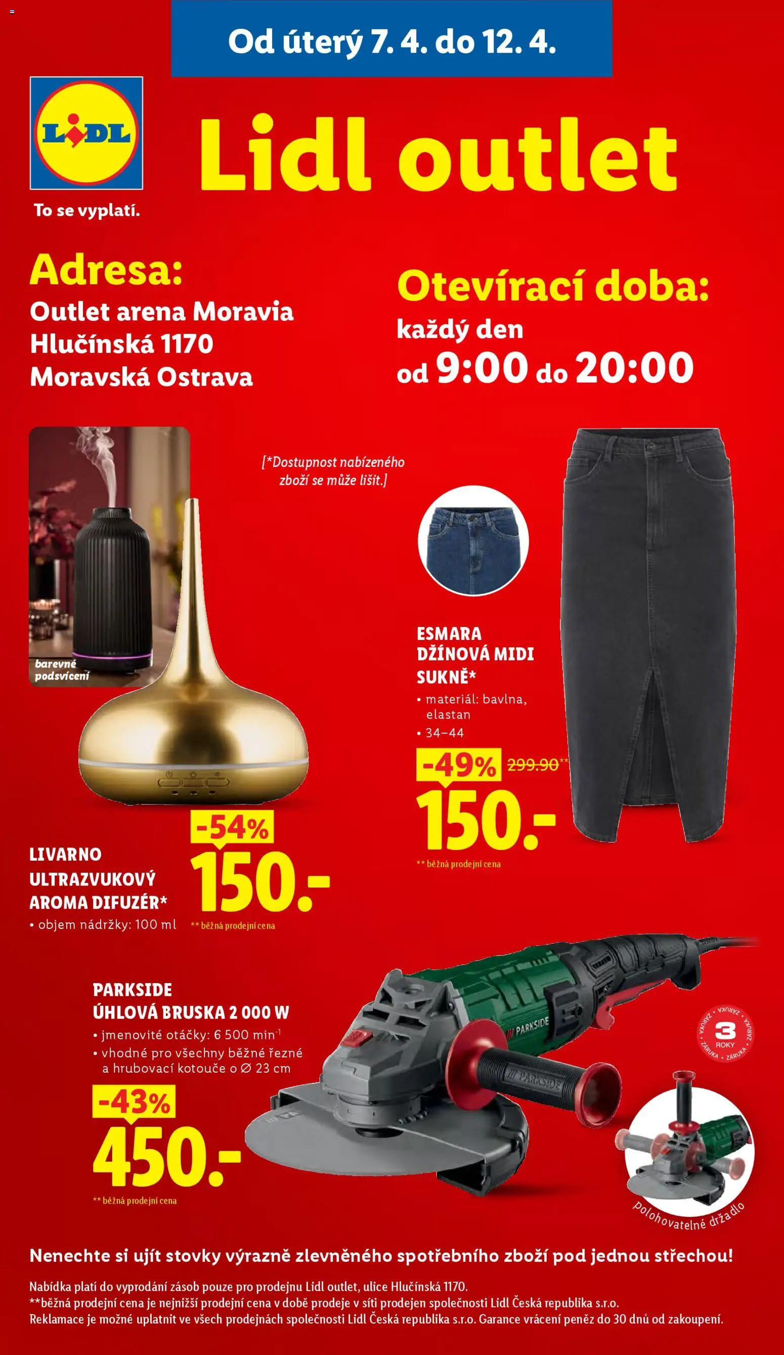 Lidl leták - Spotřební zboží od 07.04.2026 | Strana: 10 | Produkty: Parkside, Bruska, Úhlová bruska