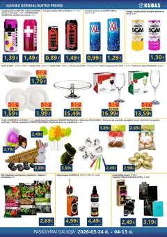 Kubas leidinys galioja nuo 24.03.2026 | Puslapis: 16 | Prekių: Lėkštė, Kvapas, Energinis gėrimas, Kiaušiniai