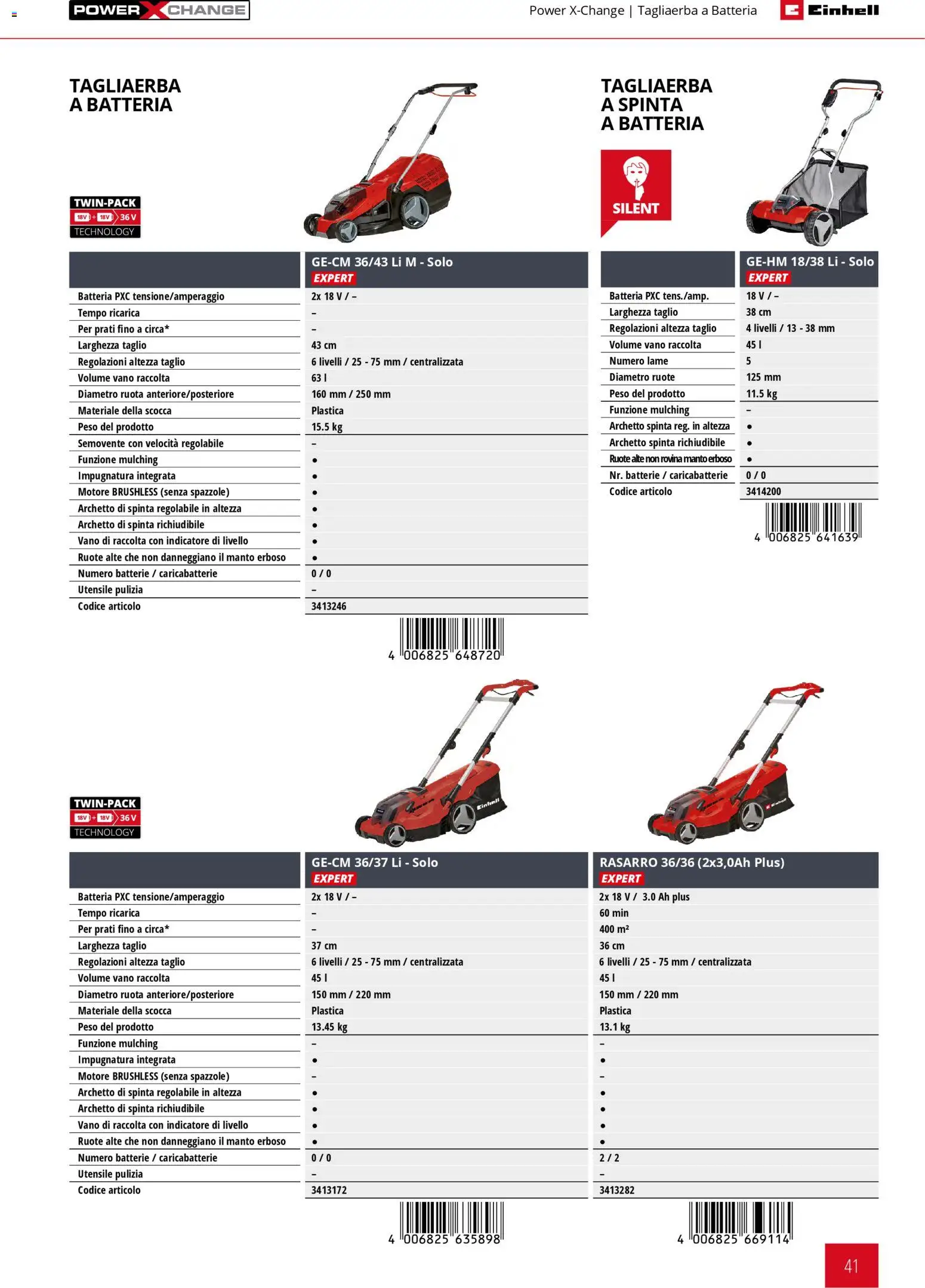 Volantino Einhell del 17.03.2026 | Pagina: 43 | Prodotti: Batteria, Batterie, Caricabatterie