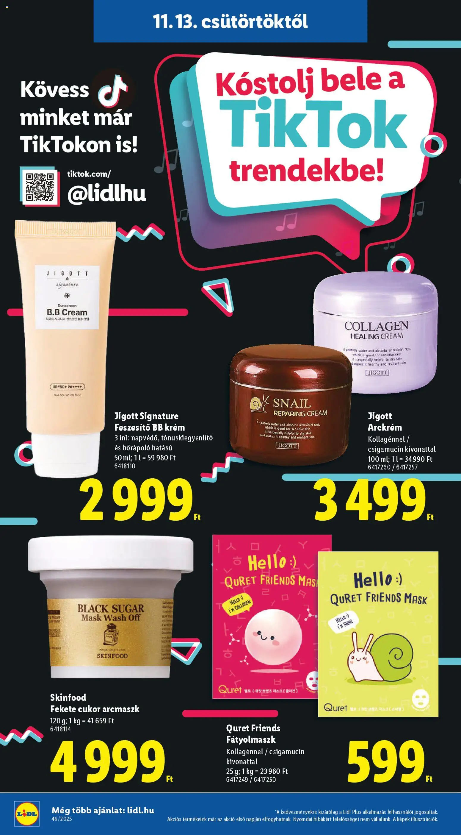 Lidl akciós ujság - amely érvényes a következő dátumtól: 13.11.2025 | Oldal: 20 | Termékek: Arckrém, BB krém, Cukor