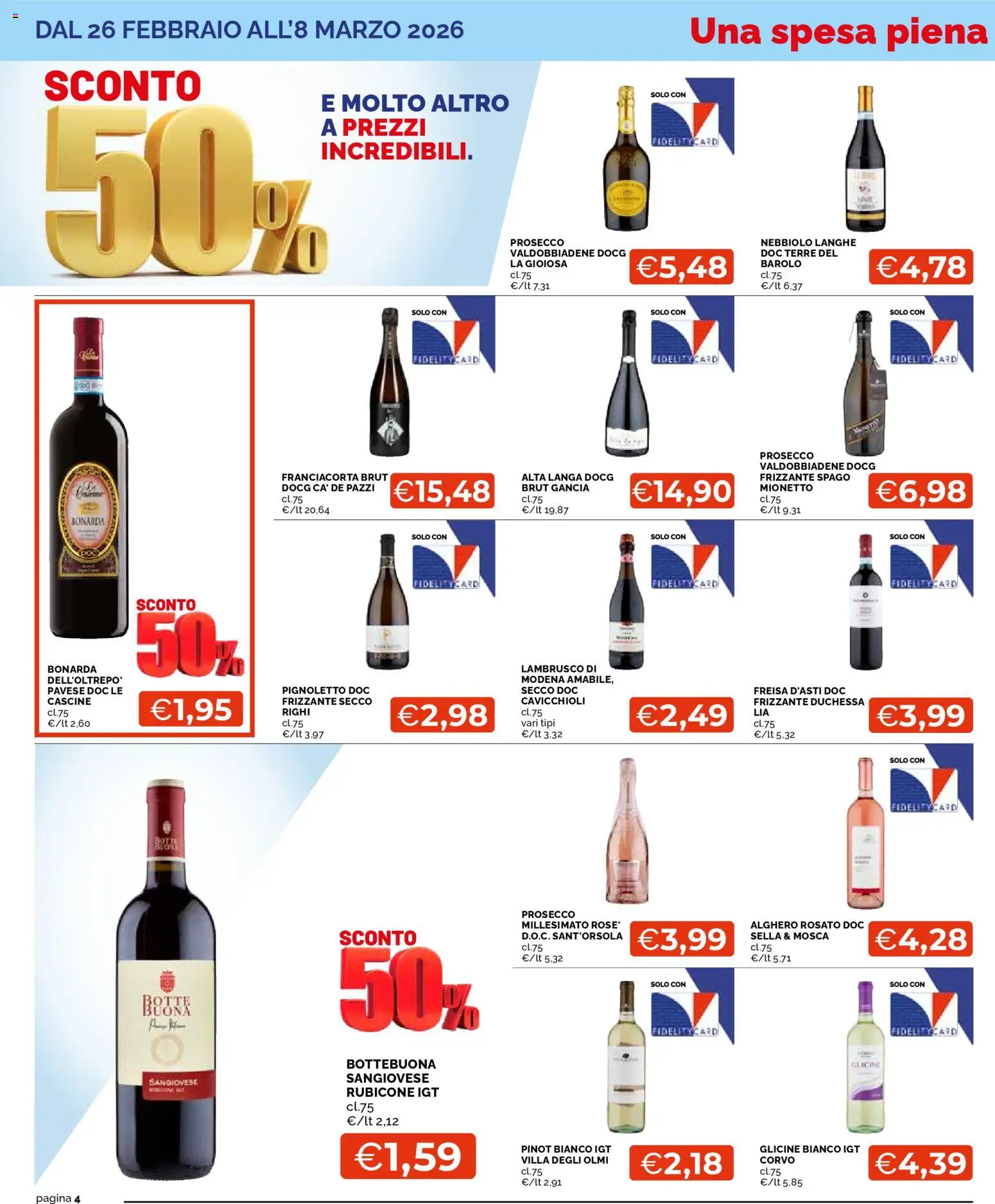 Volantino Mercatò del 26.02.2026 | Pagina: 4 | Prodotti: Prosecco